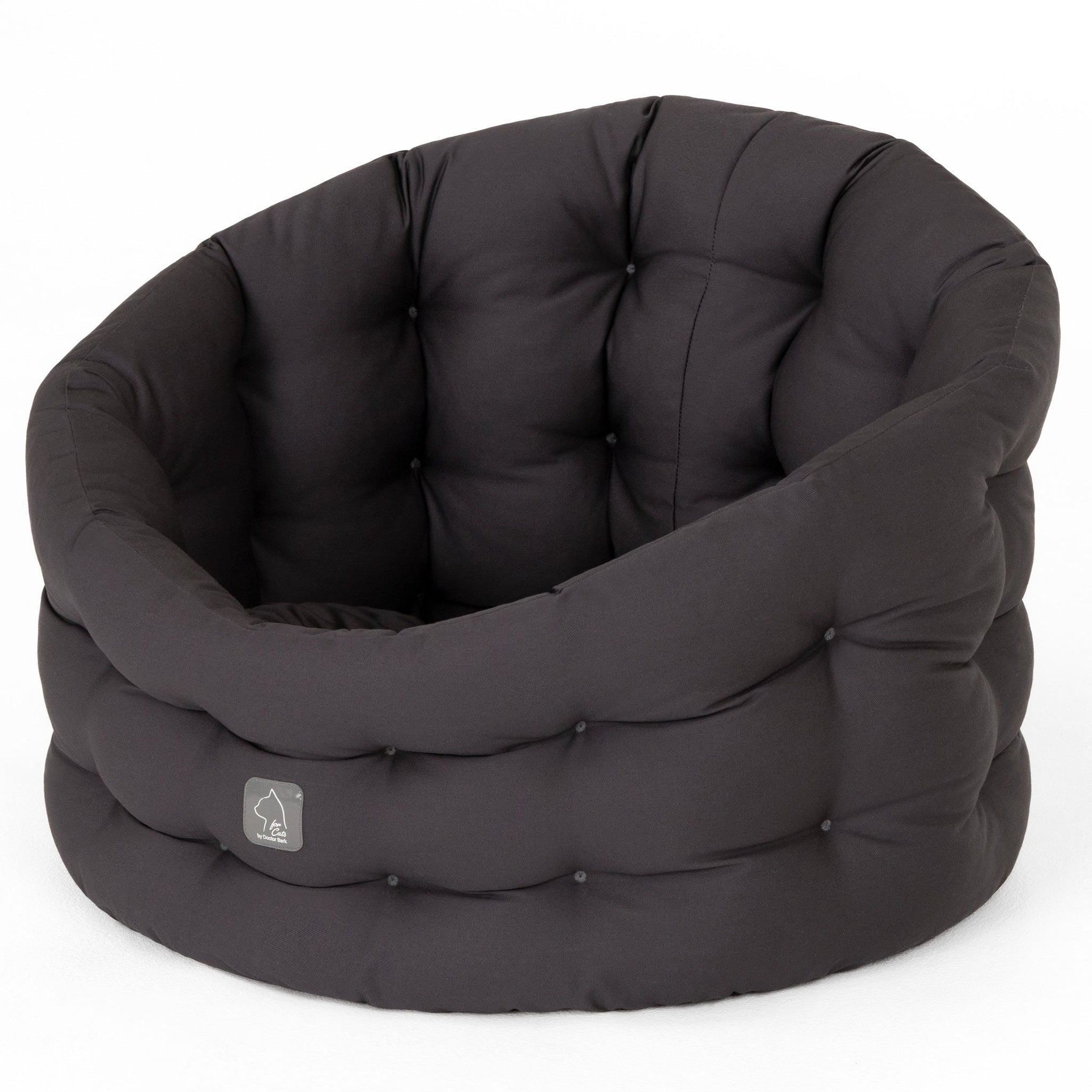 4cats by Doctor Bark Katzenbett Deluxe für Kater – Katerbett, waschbar bis 95 °C, Made in Germany | Der Rückzugsort, den dein Kater wirklich braucht - Woofshack