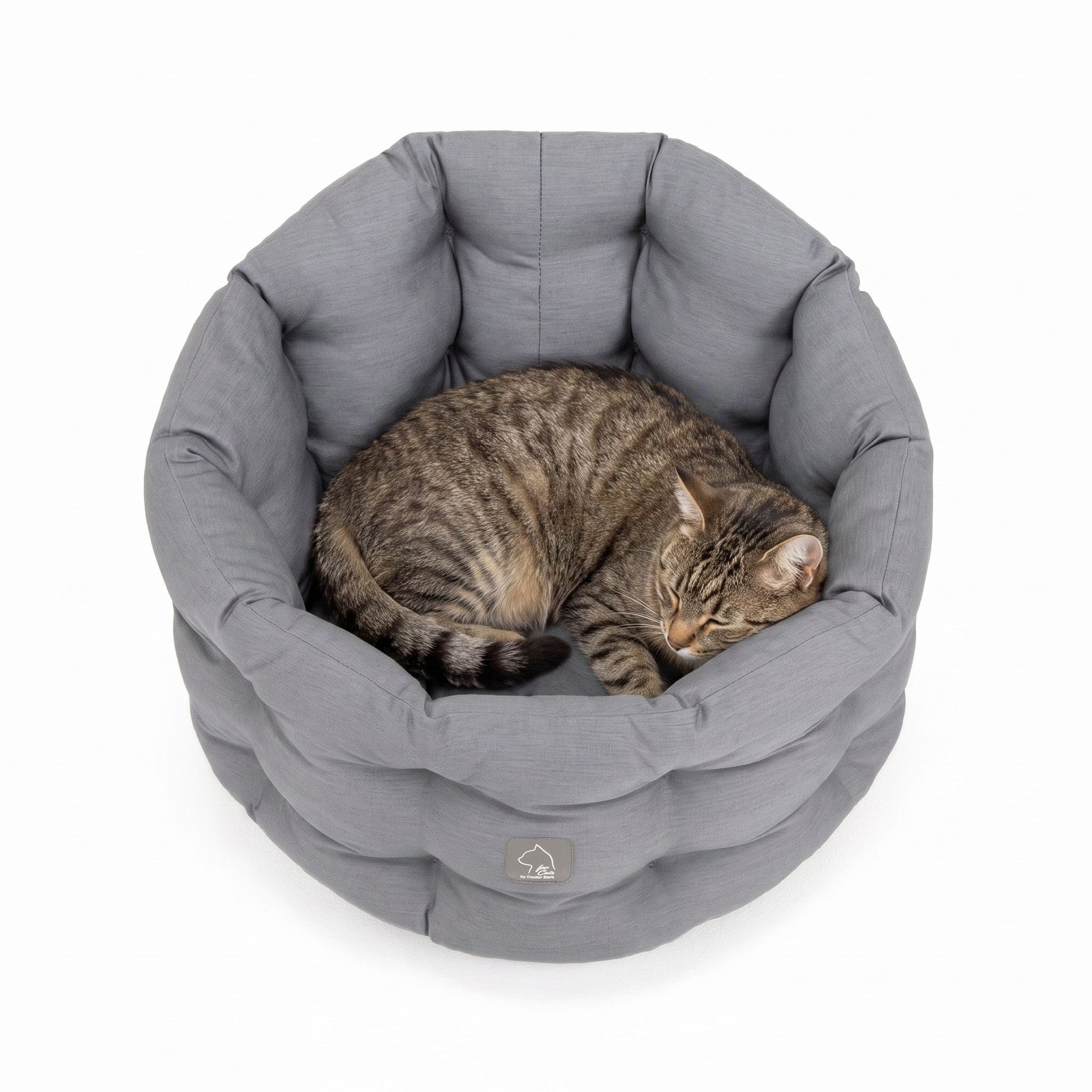 4cats by Doctor Bark Katzenbett Deluxe – Rundes Katzennest | Waschbar bis 95 °C | Formstabil & Langlebig | Made in Germany - Woofshack
