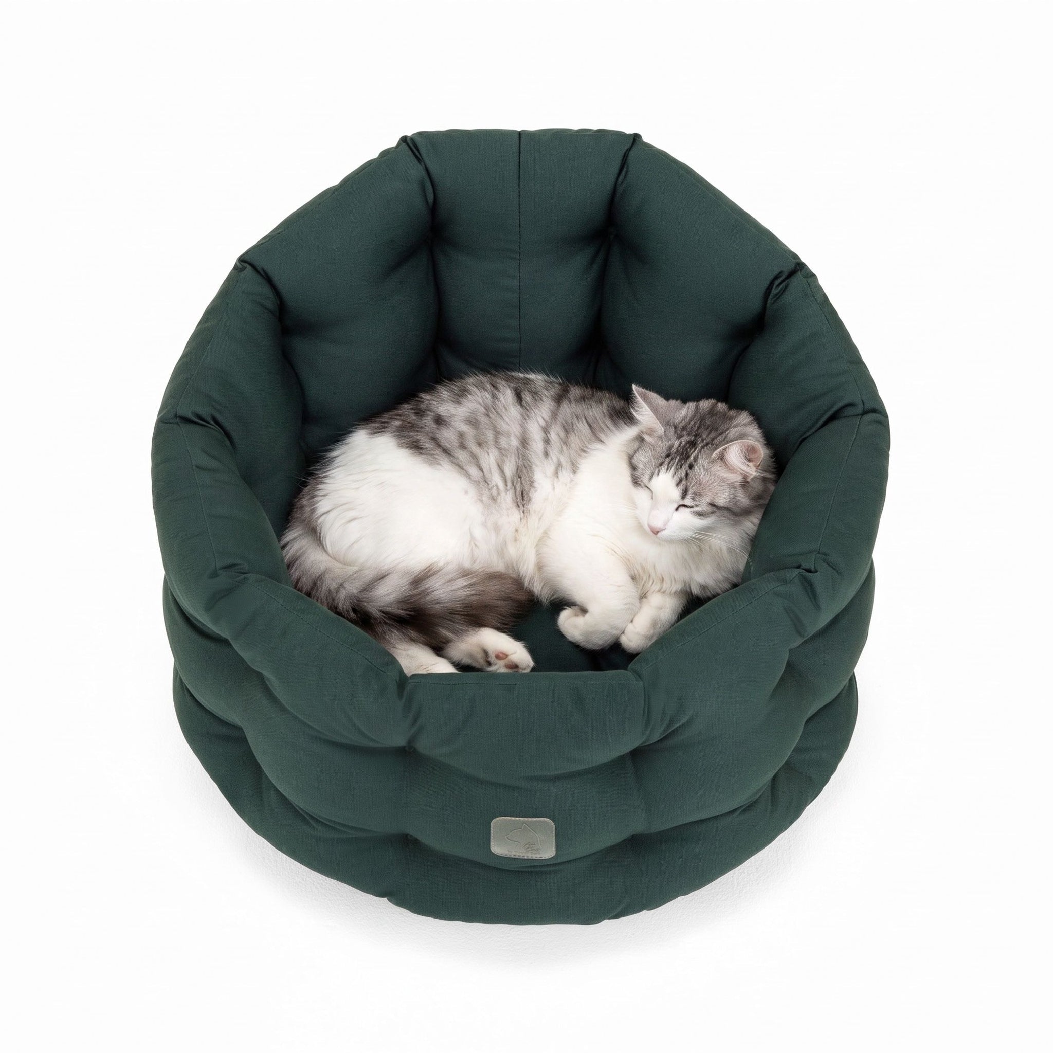 4cats by Doctor Bark Katzenbett Deluxe – Rundes Katzennest | Waschbar bis 95 °C | Formstabil & Langlebig | Made in Germany - Woofshack