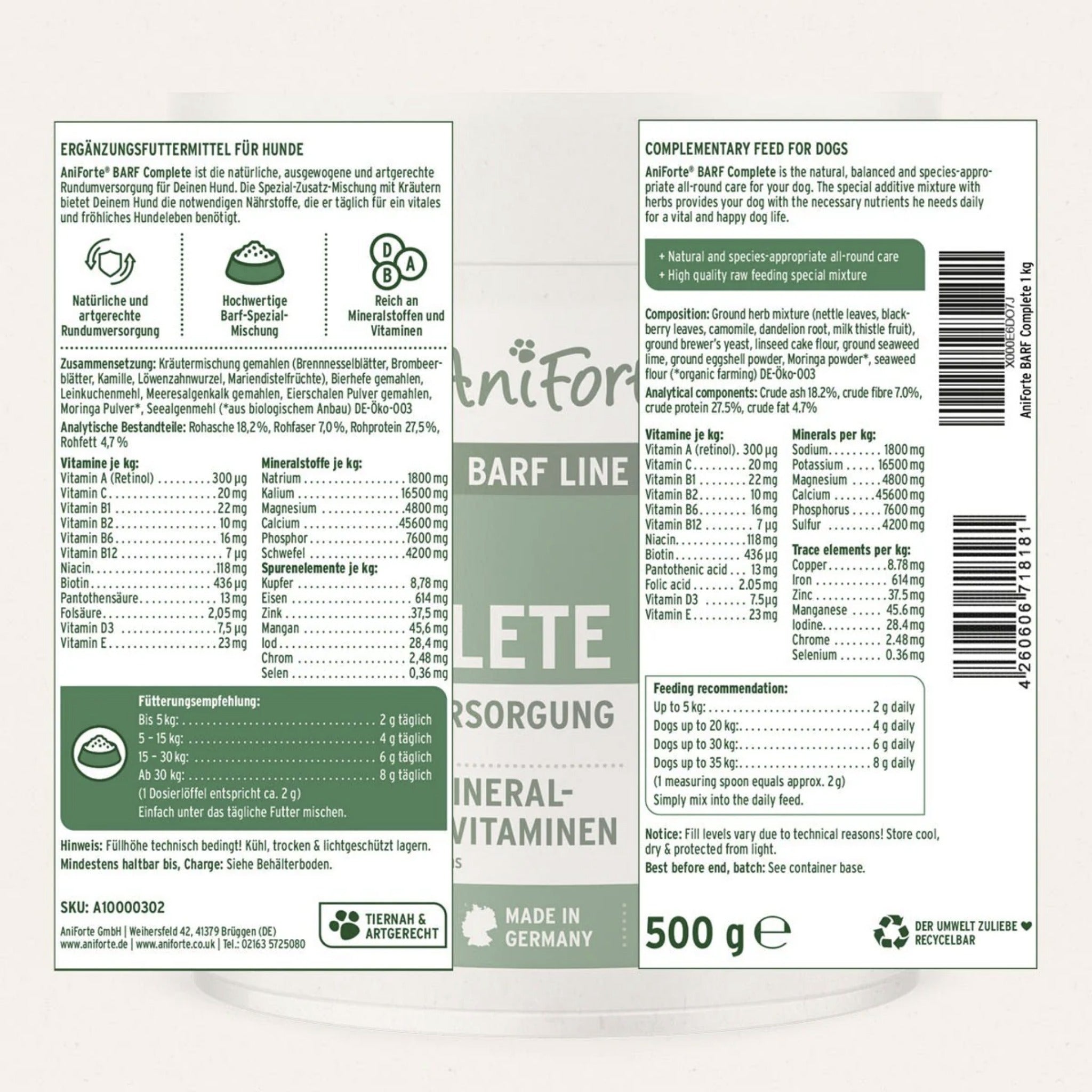 AniForte BARF Complete für Hunde - Woofshack