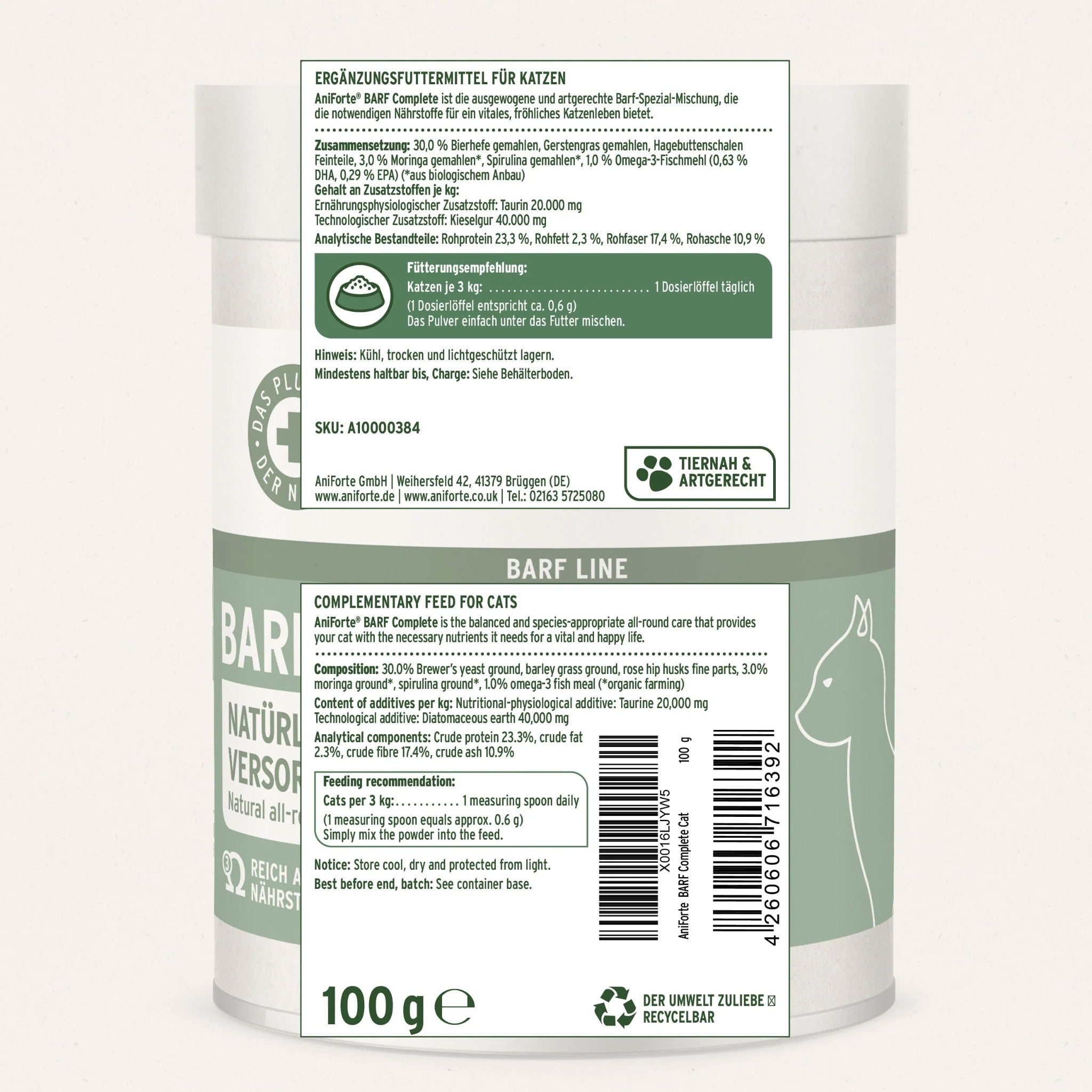 AniForte BARF Complete für Katzen - Woofshack