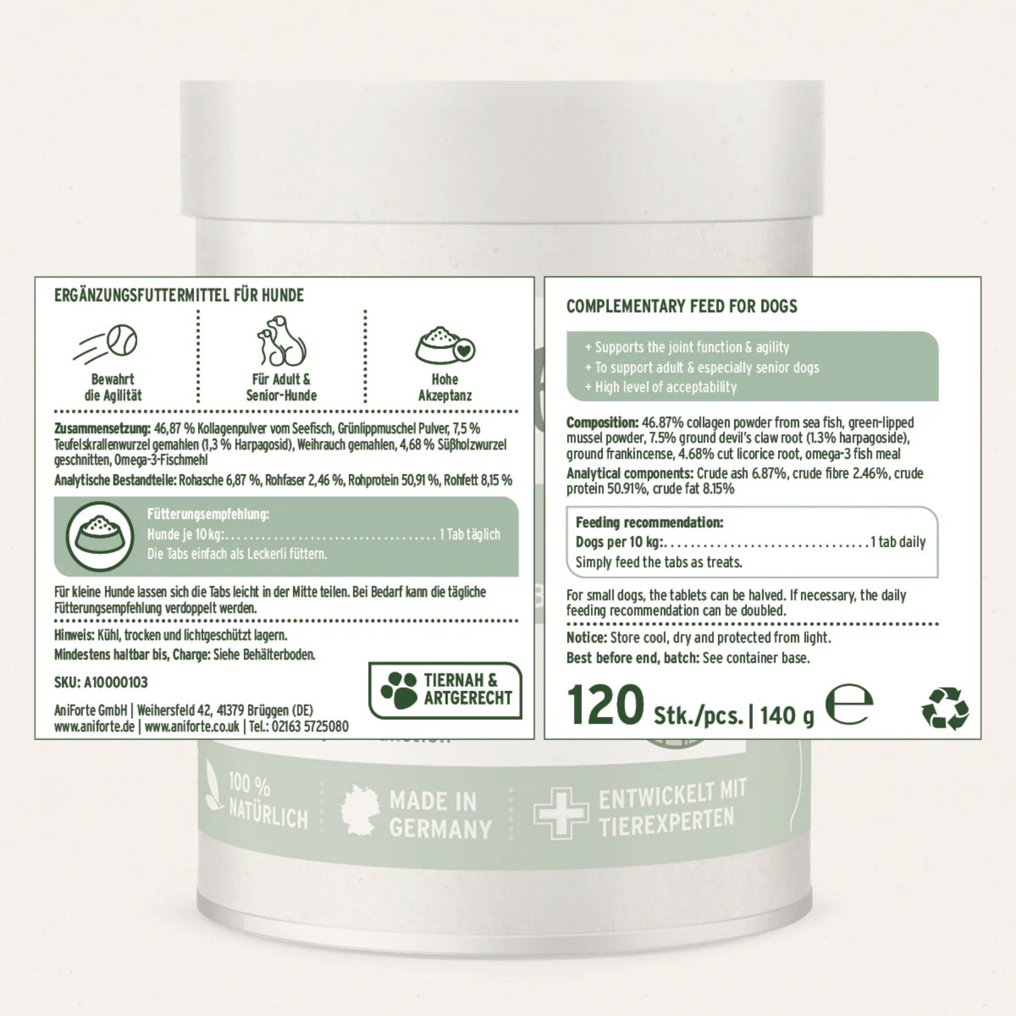 AniForte Beweglichkeit & Vitalität in 1 Set für Hunde - Woofshack