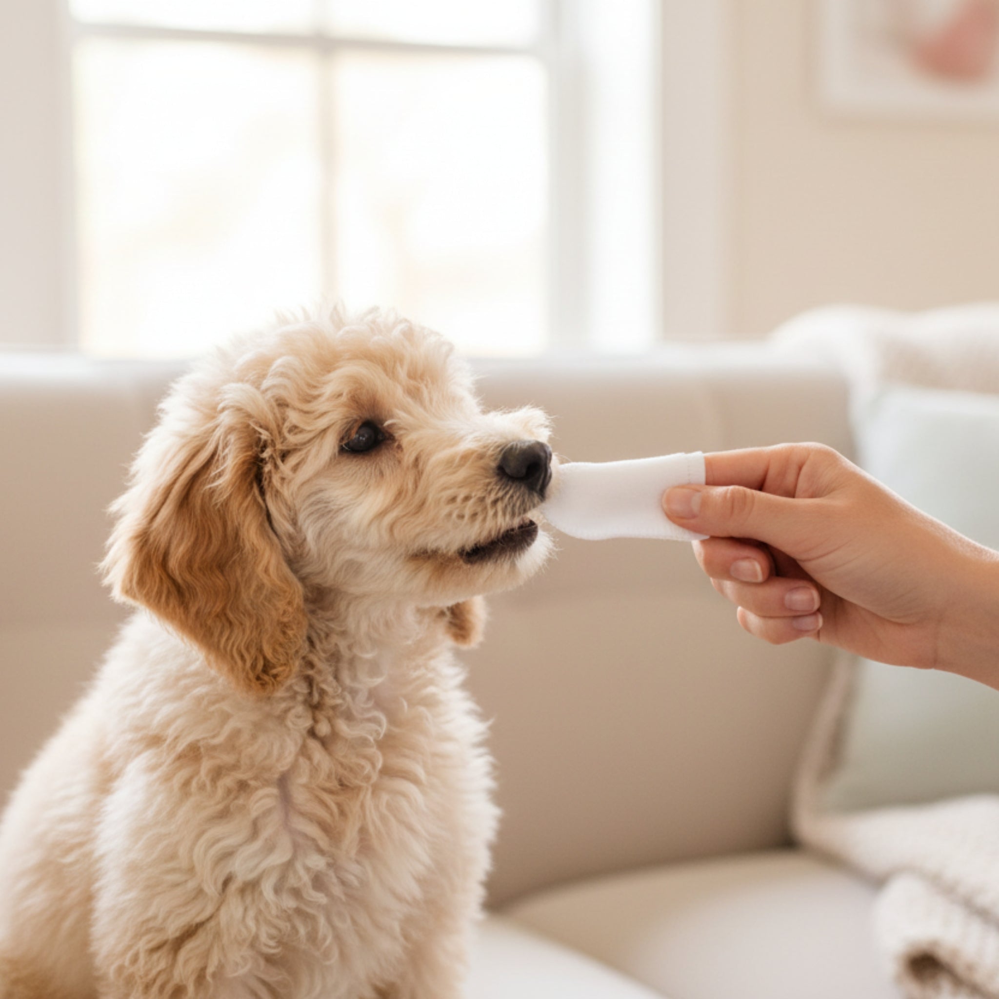 AniForte Denta Clean & Care Fingerpads – Sanfte Zahnpflege für Hunde, Zahnstein vorbeugen, Mundgeruch bekämpfen, frischer Atem - Woofshack