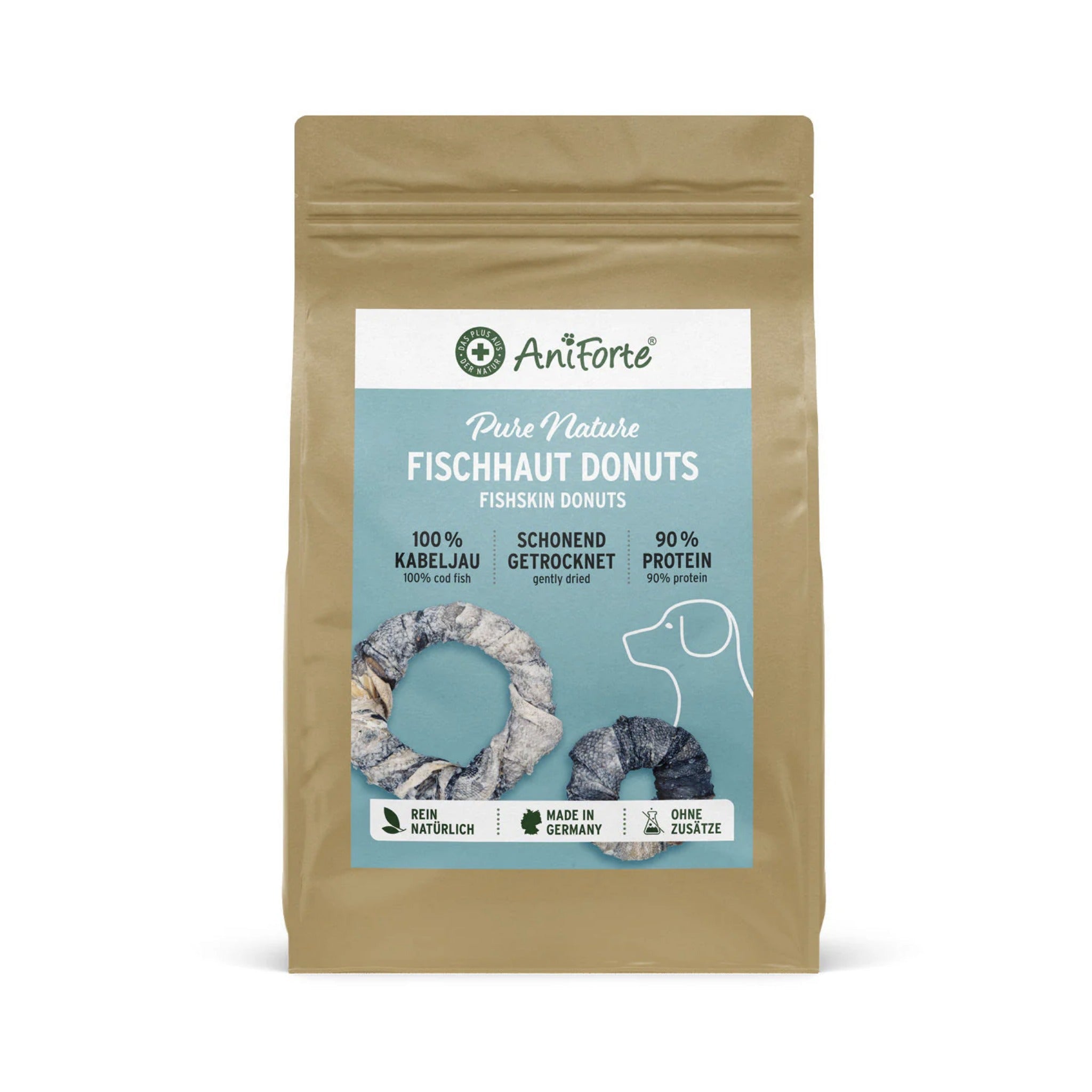 AniForte Fischhaut Donuts Hundesnack - Woofshack