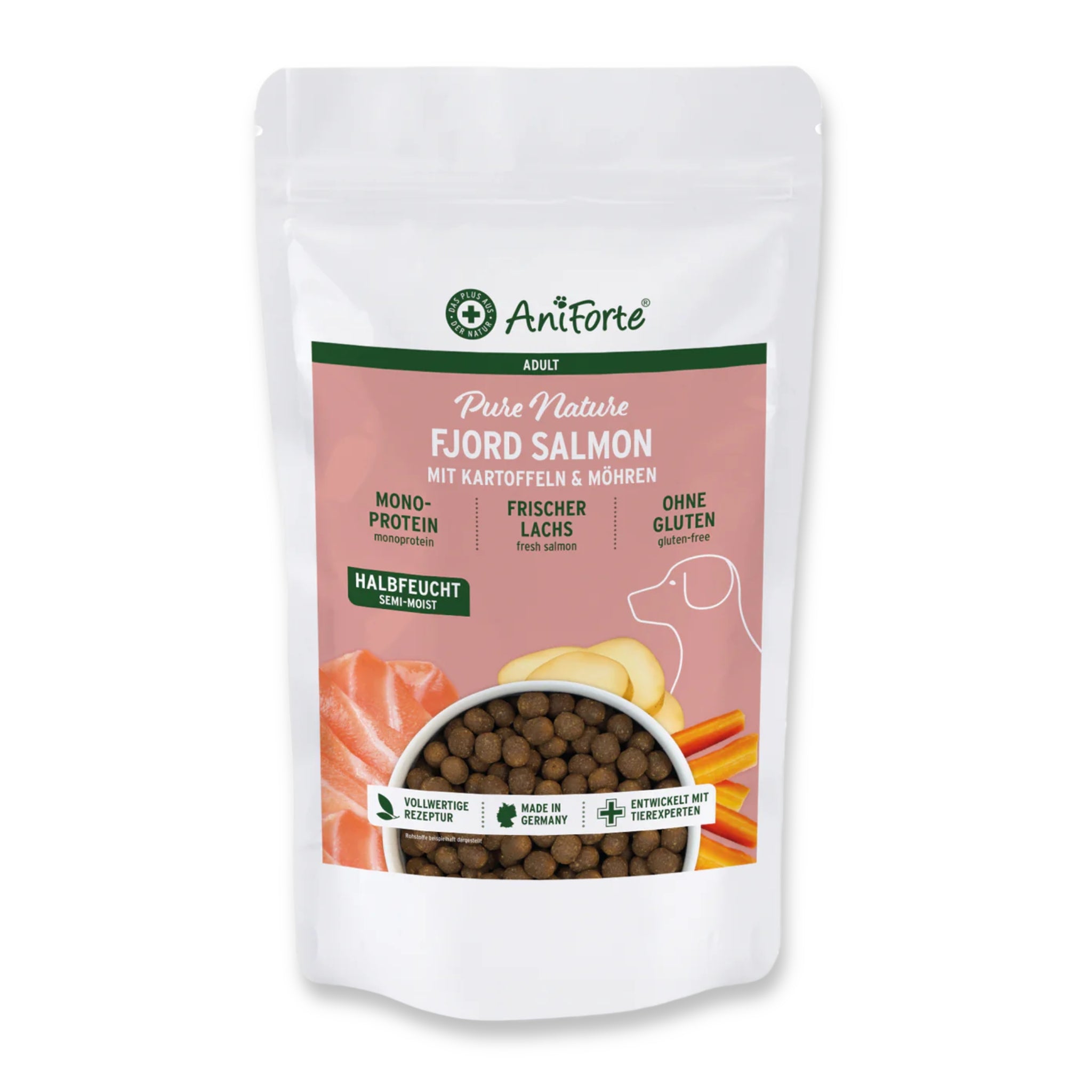 AniForte Fjord Salmon Premium Lachs Trockenfutter – Kaltgepresst & Hochverdaulich für Hunde - Woofshack