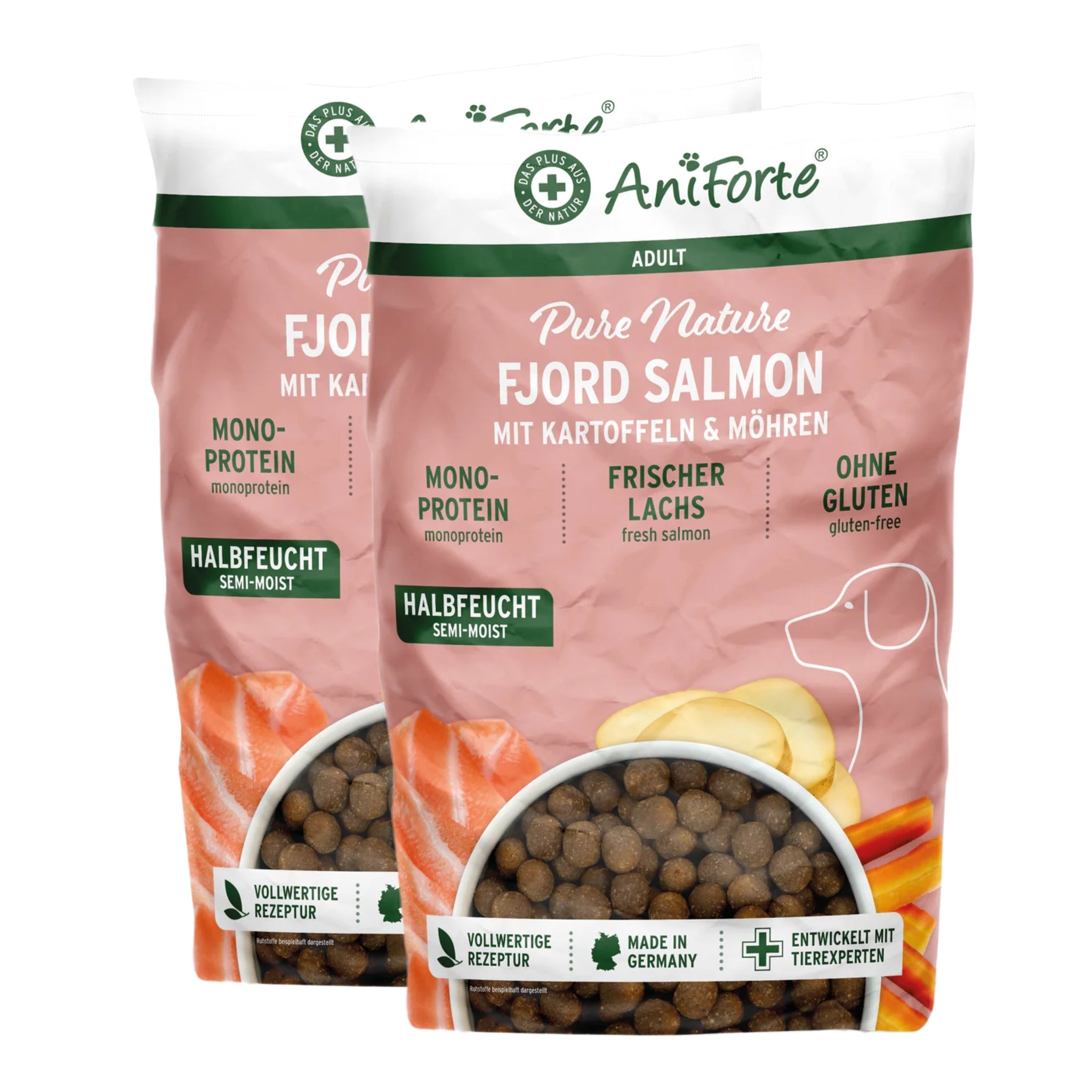 AniForte Fjord Salmon Premium Lachs Trockenfutter – Kaltgepresst & Hochverdaulich für Hunde - Woofshack