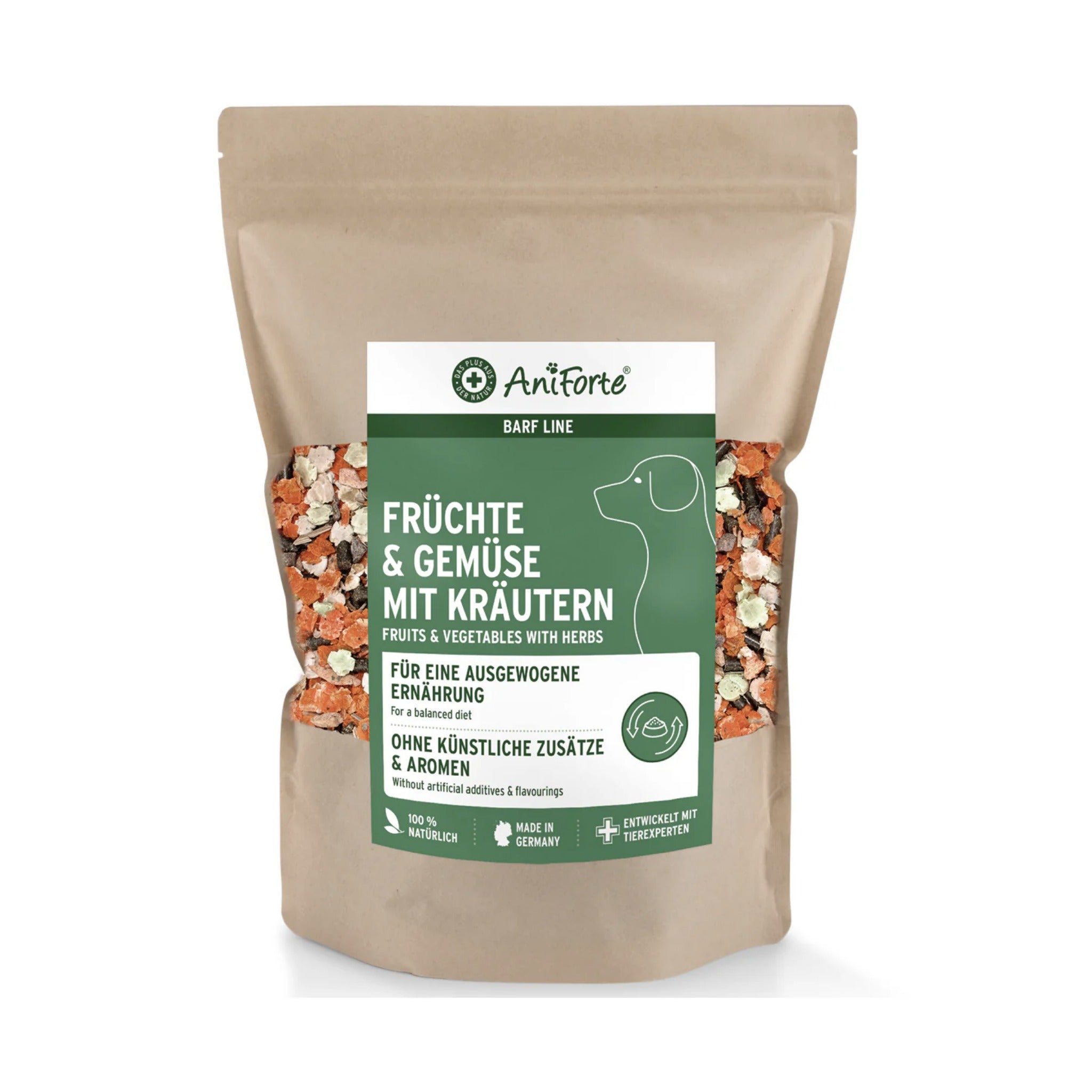 AniForte Früchte & Gemüse mit Kräutern, Flocken für Hunde - Woofshack