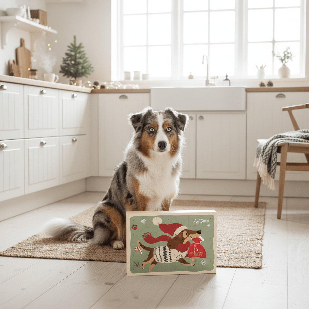 AniForte Hunde Adventskalender 2025 - 24 Natürliche Leckerlis Getreidefrei - Woofshack
