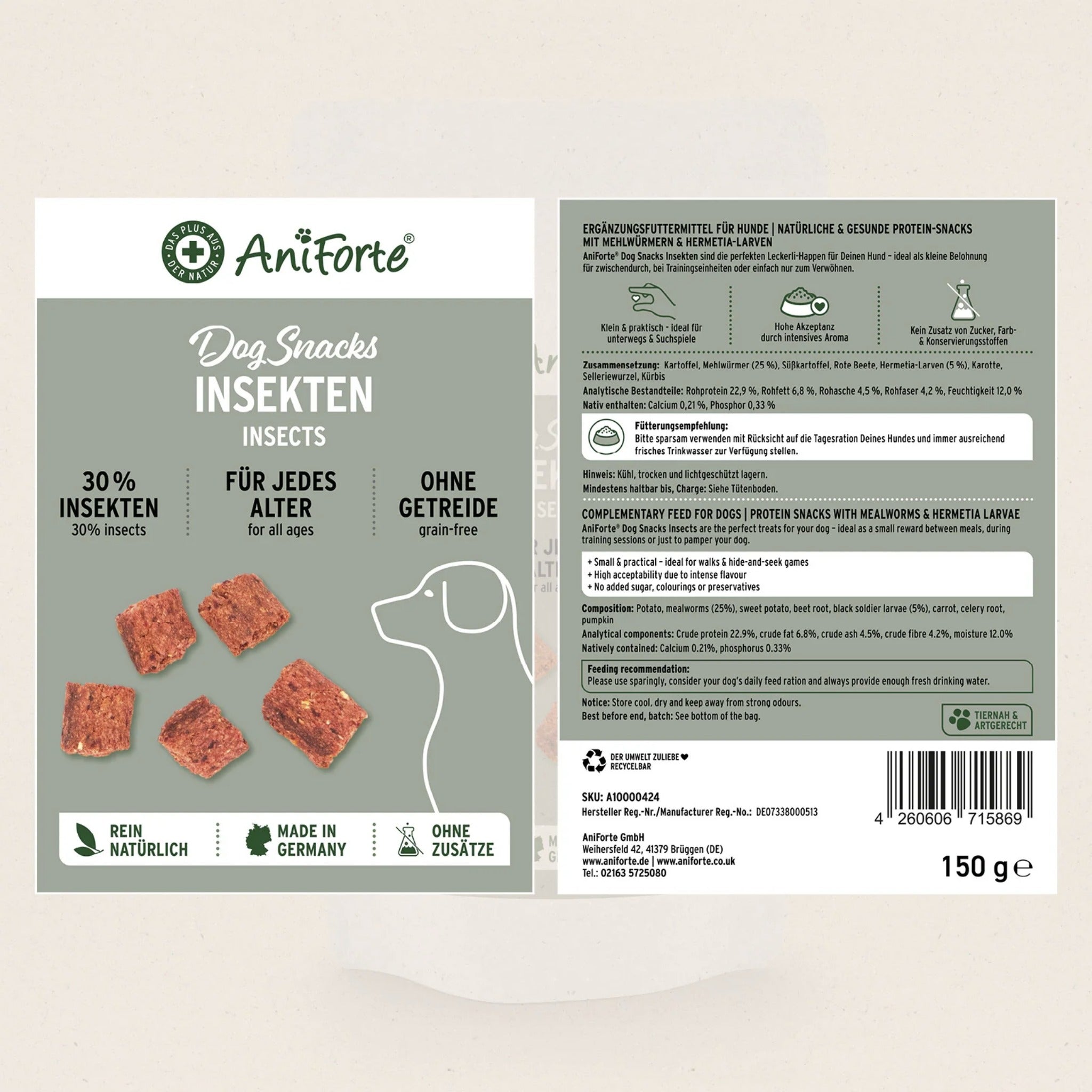 AniForte Insekten Hundesnacks - Woofshack