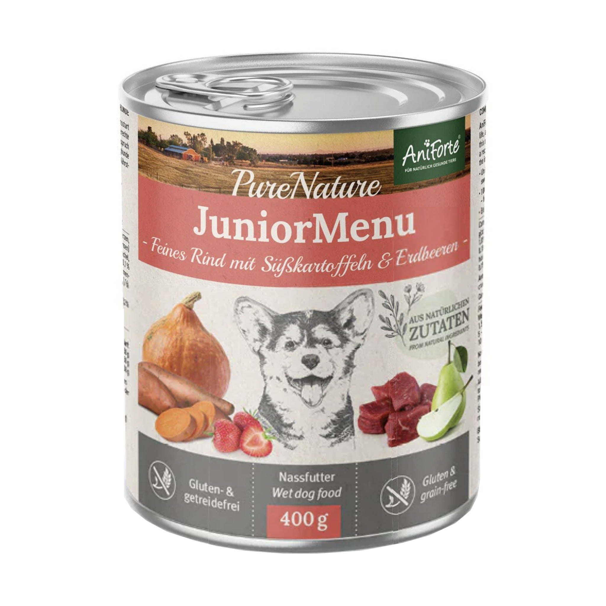 AniForte JuniorMenu Feines Rind, Welpen Nassfutter - Woofshack