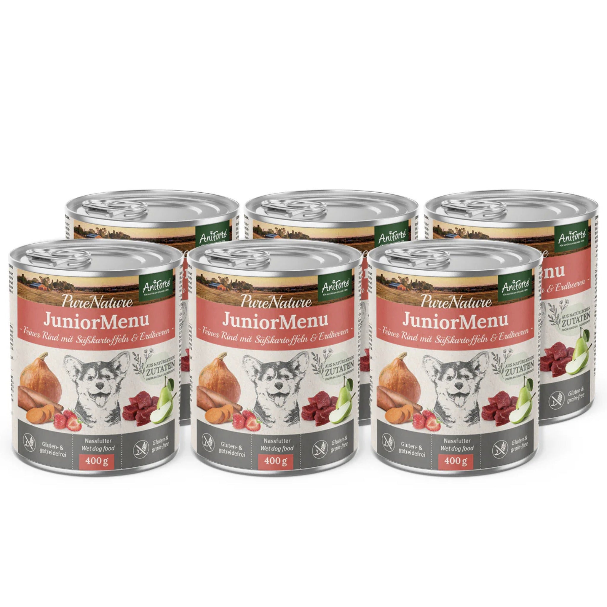 AniForte JuniorMenu Feines Rind, Welpen Nassfutter - Woofshack