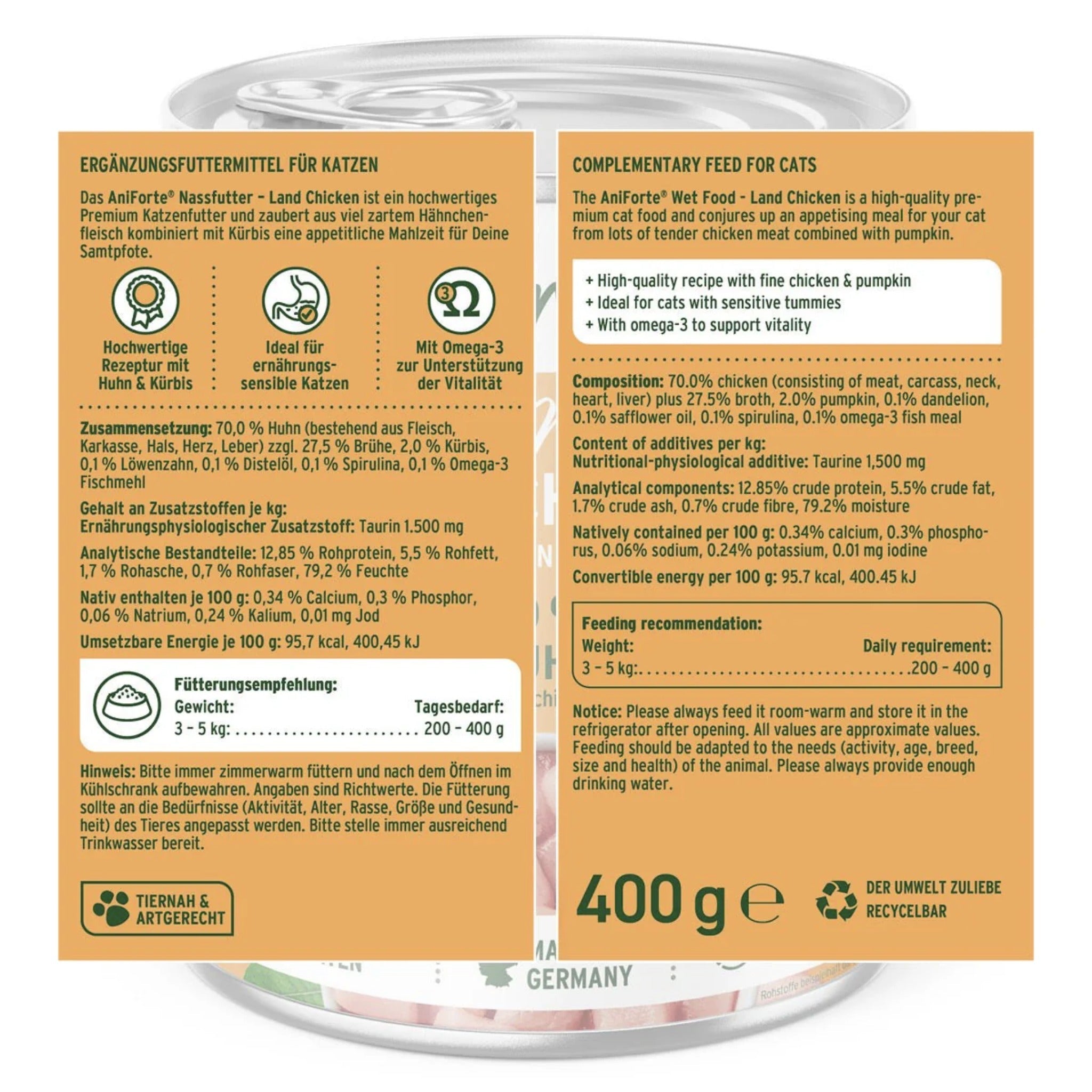 AniForte Land Chicken Katzen Nassfutter - Woofshack