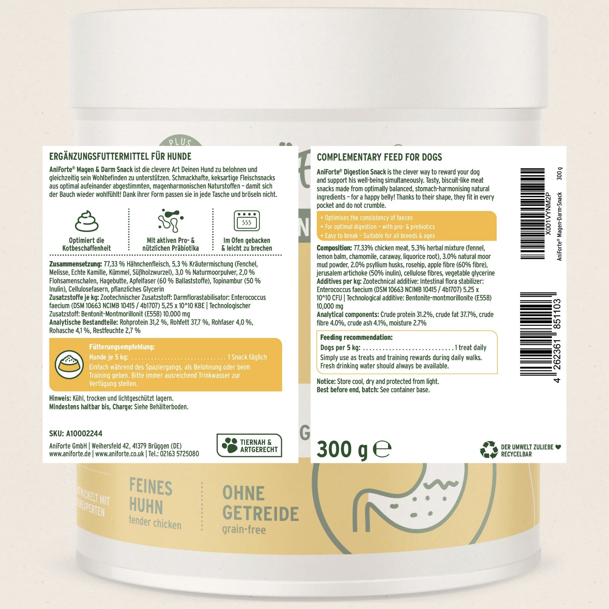 AniForte Magen & Darm Snack für Hunde - Woofshack