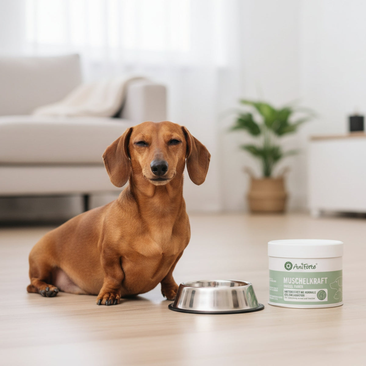 AniForte Muschelkraft Pulver – Natürliche Gelenkunterstützung für Hunde & Katzen mit Blauer Miesmuschel als Futtertopping - Woofshack