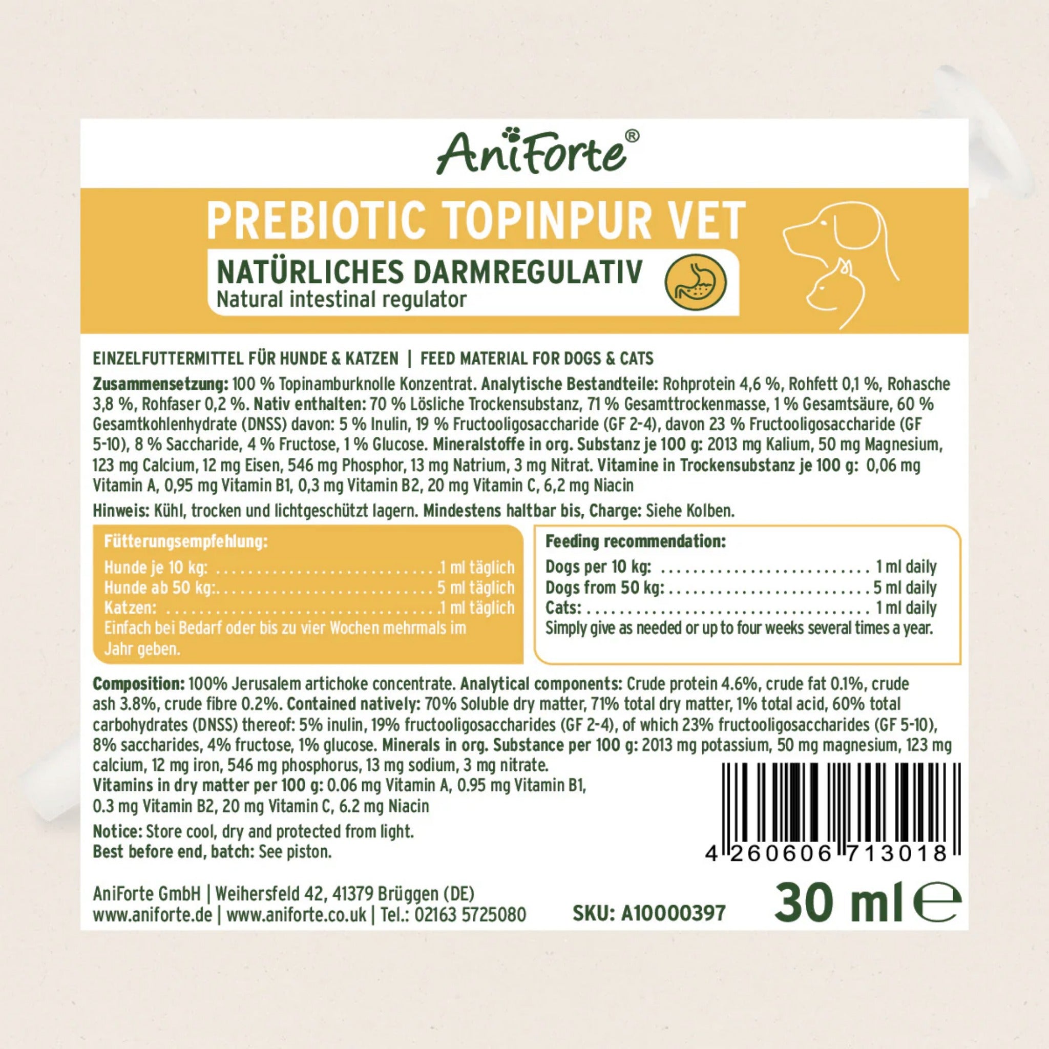 AniForte Prebiotic TopinPur VET für Hunde - Woofshack