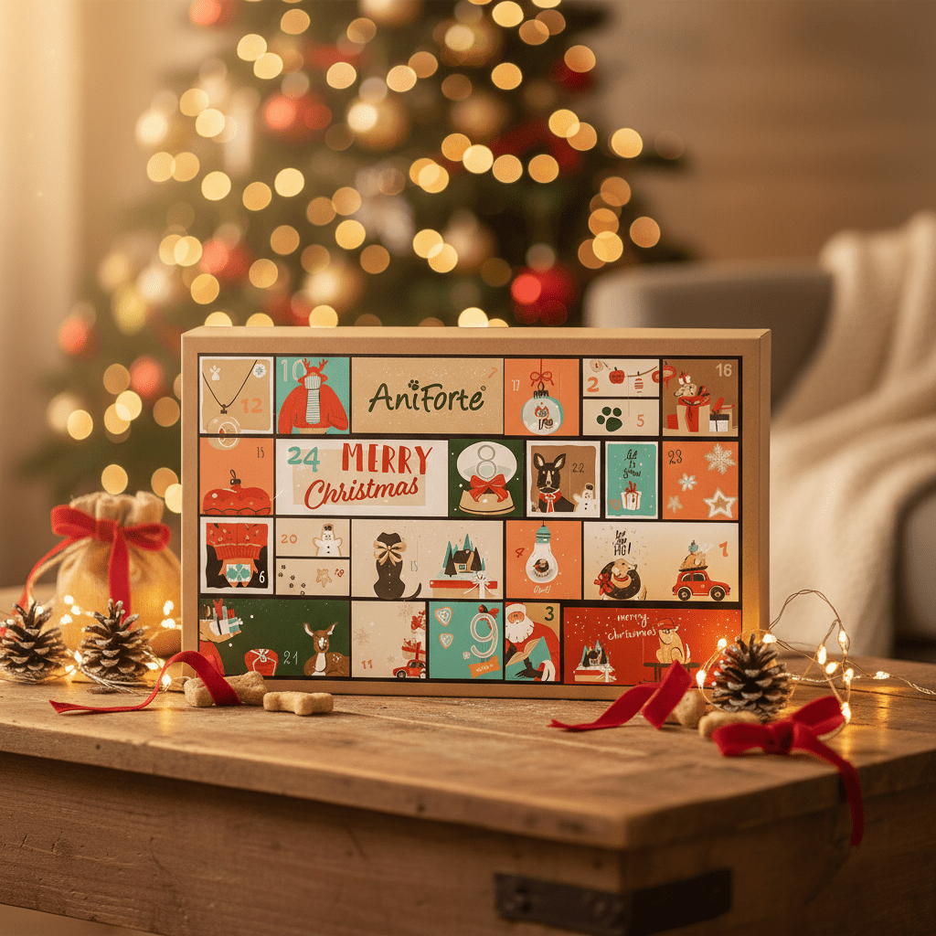AniForte Premium Adventskalender für Hunde - 24 natürliche Leckerlis - Woofshack