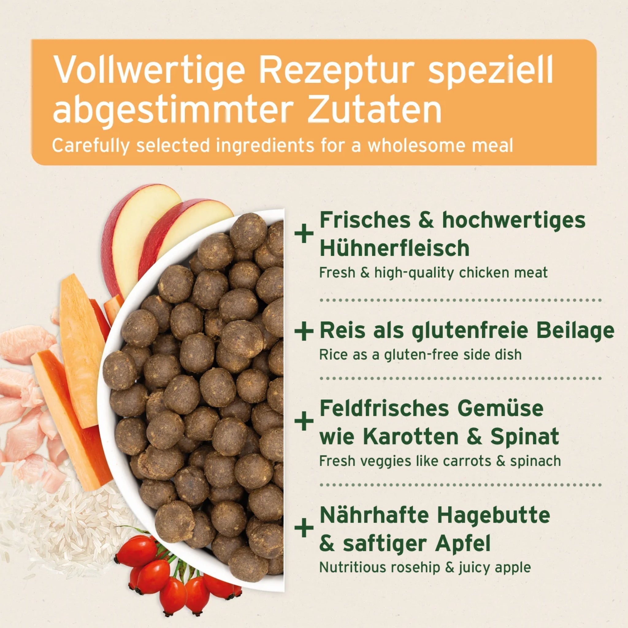AniForte Pure Nature Land Chicken Halbfeuchtes Hunde Trockenfutter – Natürlich, Schmackhaft & Ohne Zusatzstoffe für ausgewachsene & ältere Hunde - Woofshack