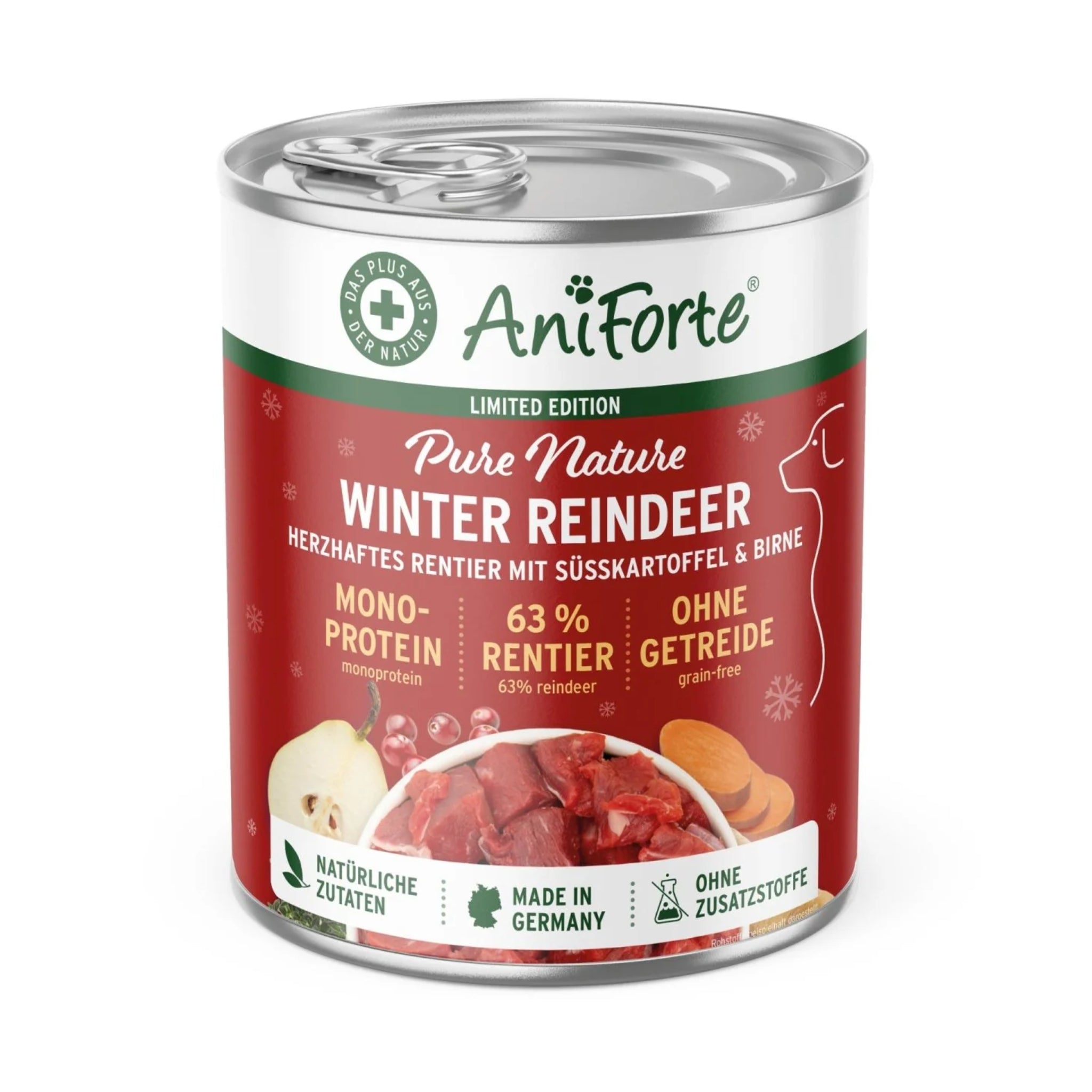 AniForte Pure Nature Winter Reindeer, Hunde Nassfutter - Woofshack