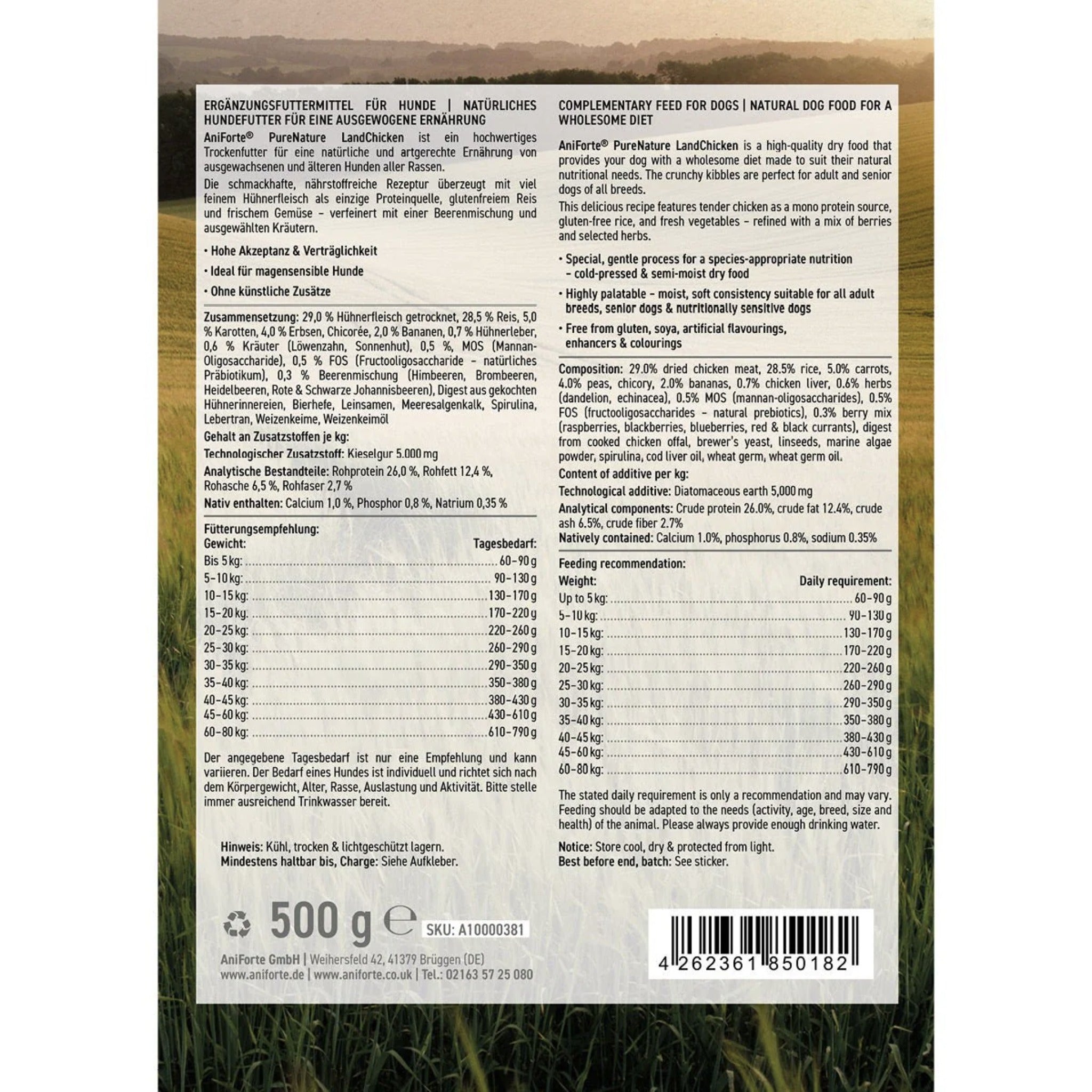 AniForte dry food chicken for dogs
