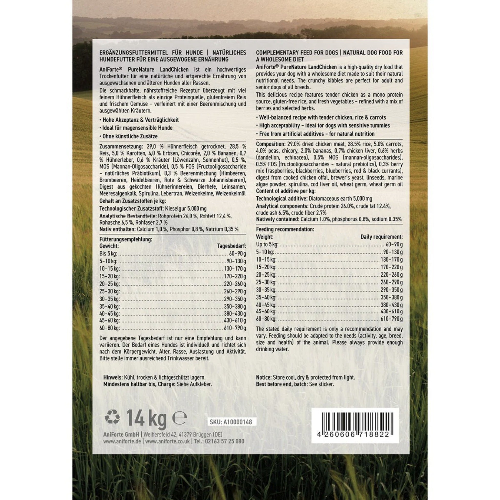 AniForte Trockenfutter Huhn für Hunde - Woofshack