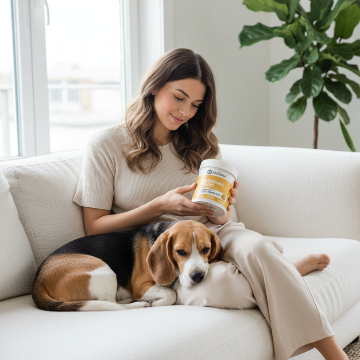 AniForte Ulmenrinde Pulver für Hunde – Natürliche Unterstützung für Magen & Darm - Woofshack