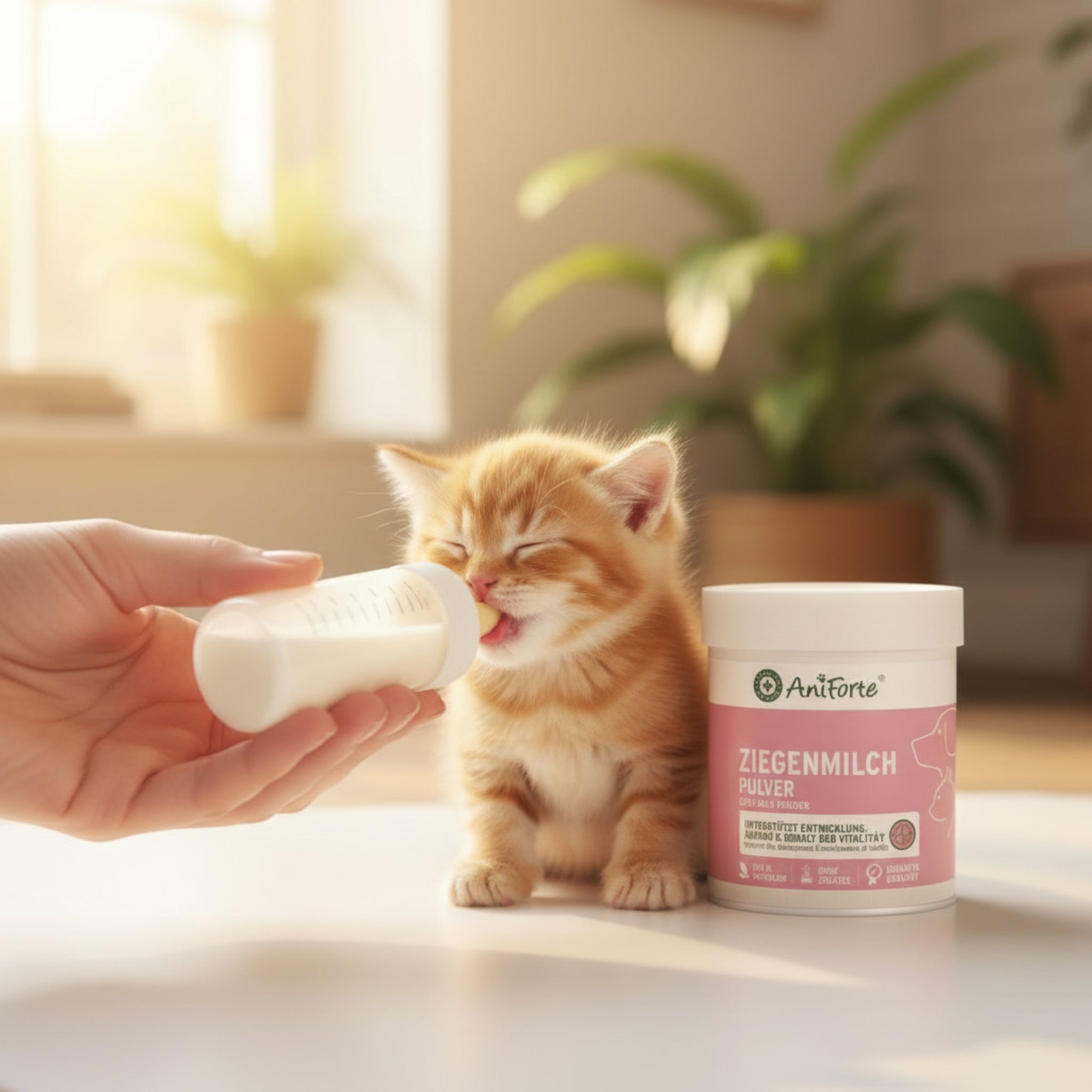 AniForte Ziegenmilch Pulver für Hunde & Katzen - Natürliche Aufzucht & Verdauung - Woofshack