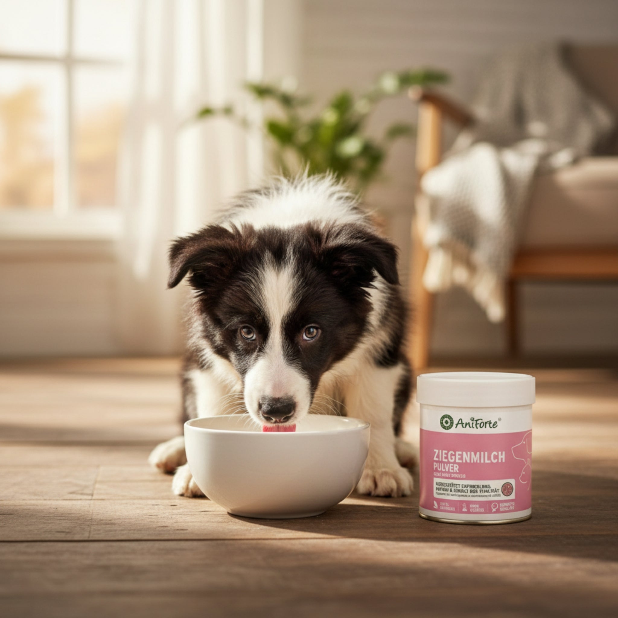AniForte Ziegenmilch Pulver für Hunde & Katzen - Natürliche Aufzucht & Verdauung - Woofshack
