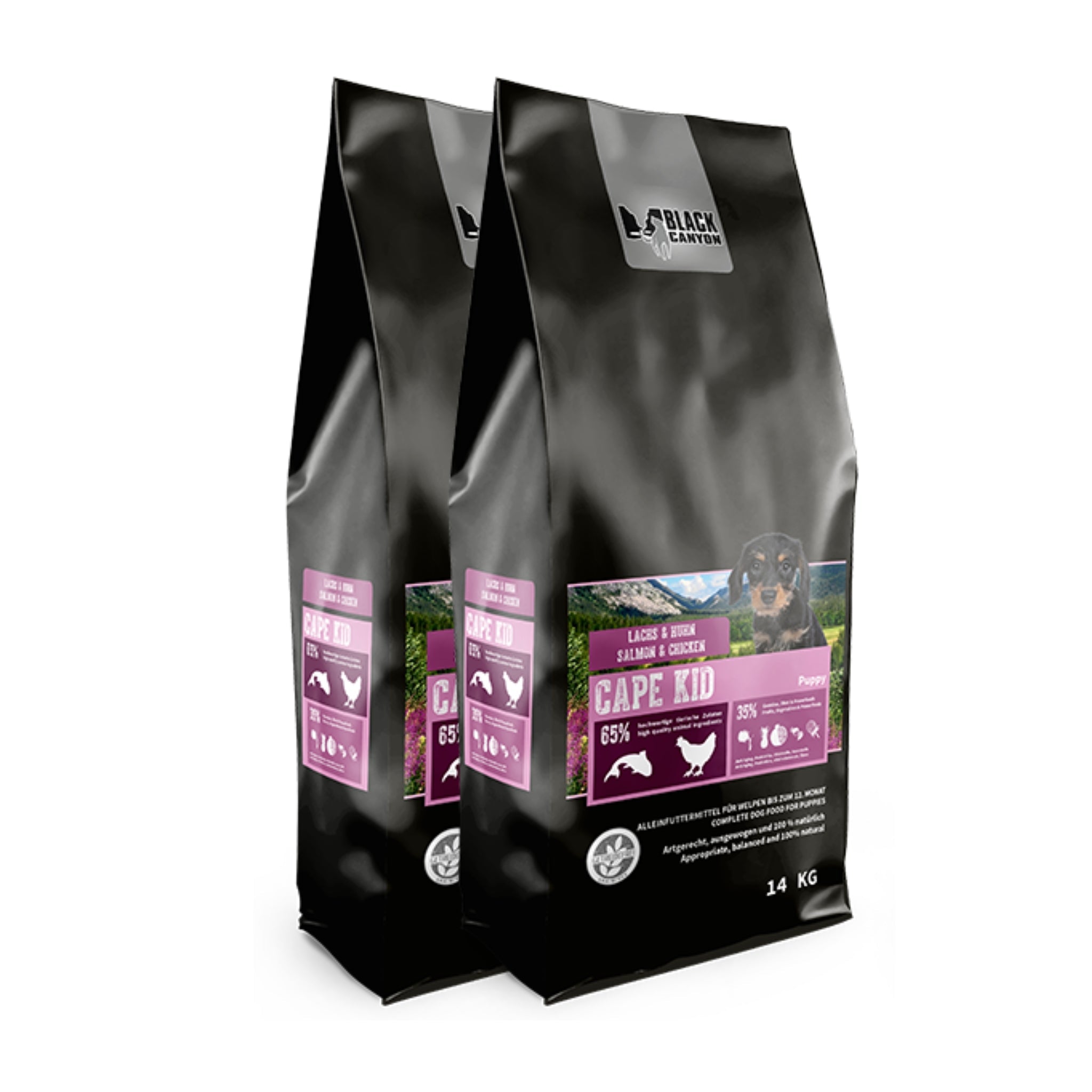 Black Canyon Cape Kid - Puppy Small/Medium - Lachs & Huhn - Woofshack