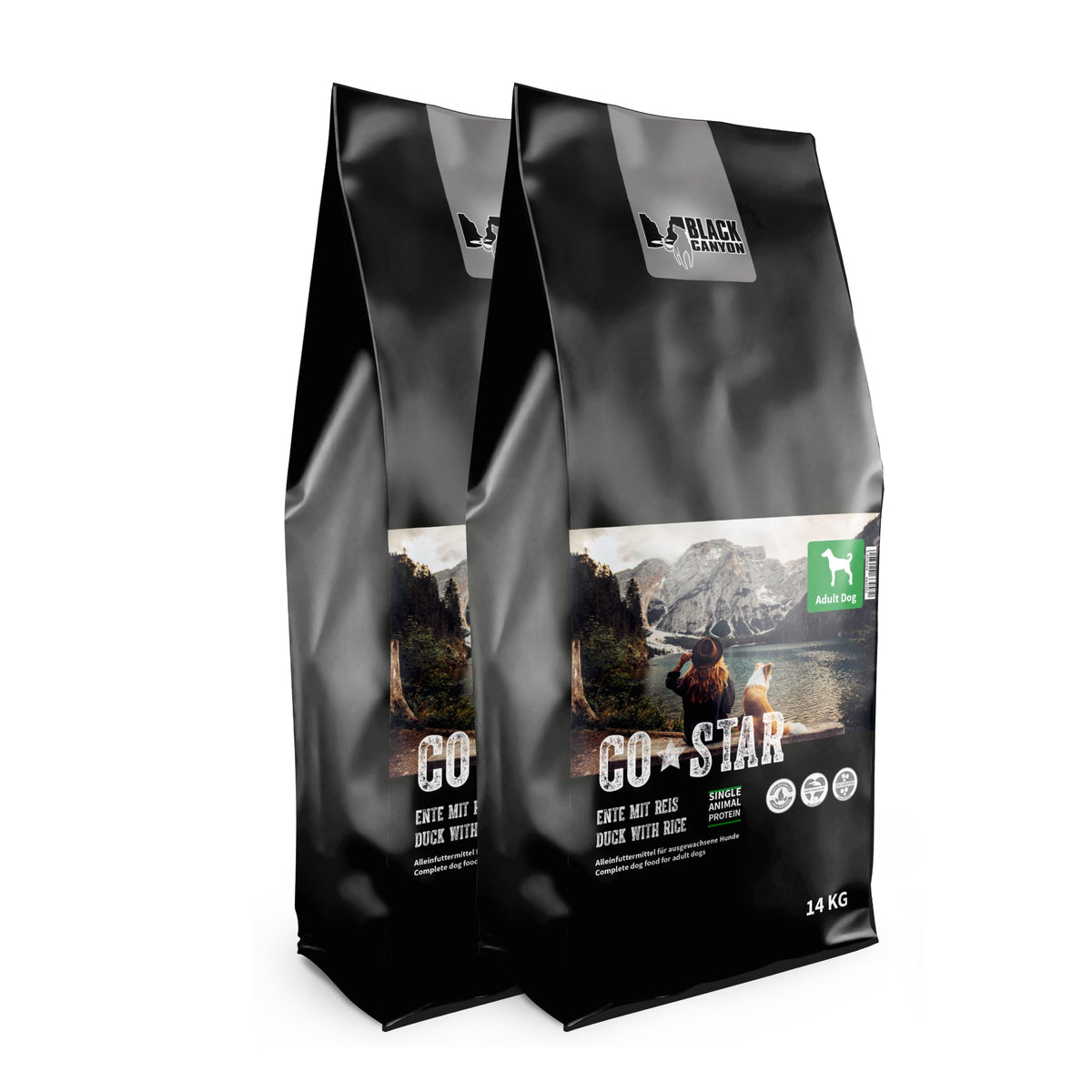 Black Canyon CoStar Adult Ente & Reis – Premium Trockenfutter für ausgewachsene Hunde mit hochwertiger Ente, bekömmlichem Reis und natürlichen Zutaten