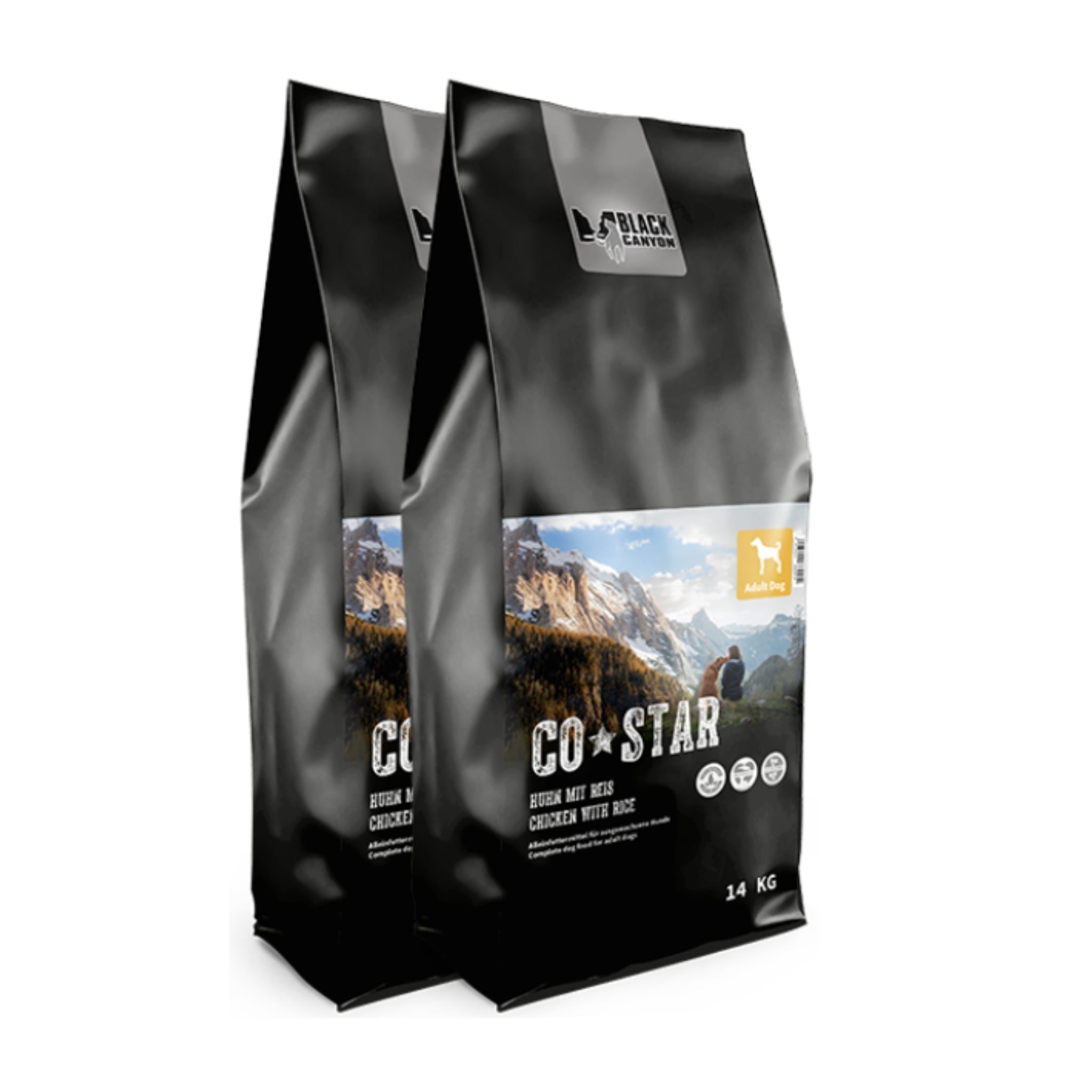 Black Canyon CoStar Adult Huhn & Reis – Premium Trockenfutter für ausgewachsene Hunde mit leicht verdaulicher Rezeptur für gesundes Fell, starke Muskeln & optimale Verdauung - Woofshack