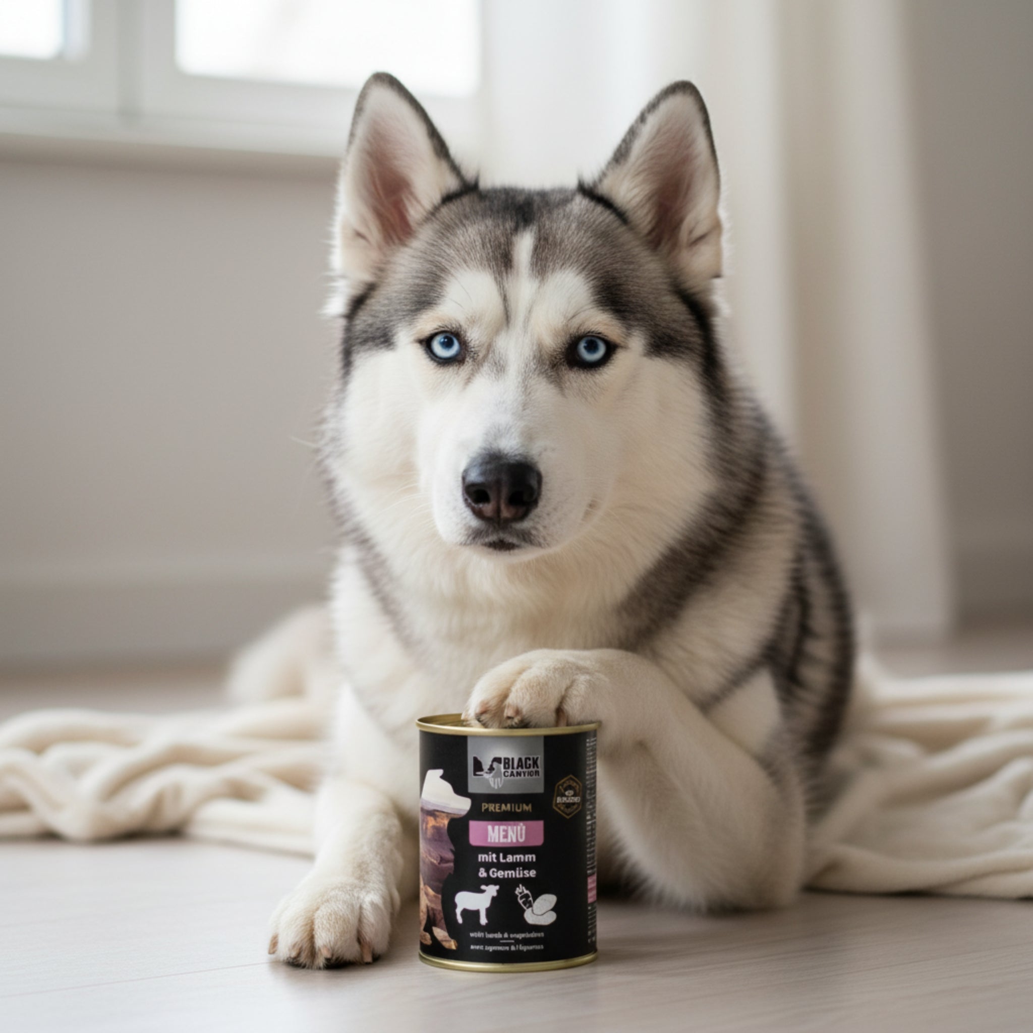 Black Canyon Premium - Menü mit Lamm & Gemüse – Getreidefreies Nassfutter für Hunde mit empfindlicher Verdauung & Allergien - Woofshack