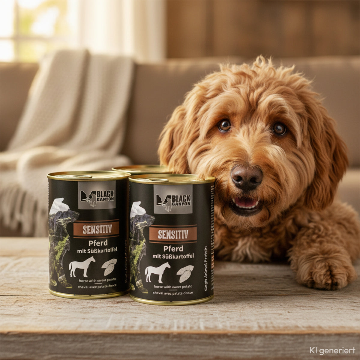 Black Canyon Sensitiv Pferd mit Süßkartoffel – Hypoallergenes Premium-Nassfutter für Hunde mit Futtermittelallergien und empfindlichem Magen
