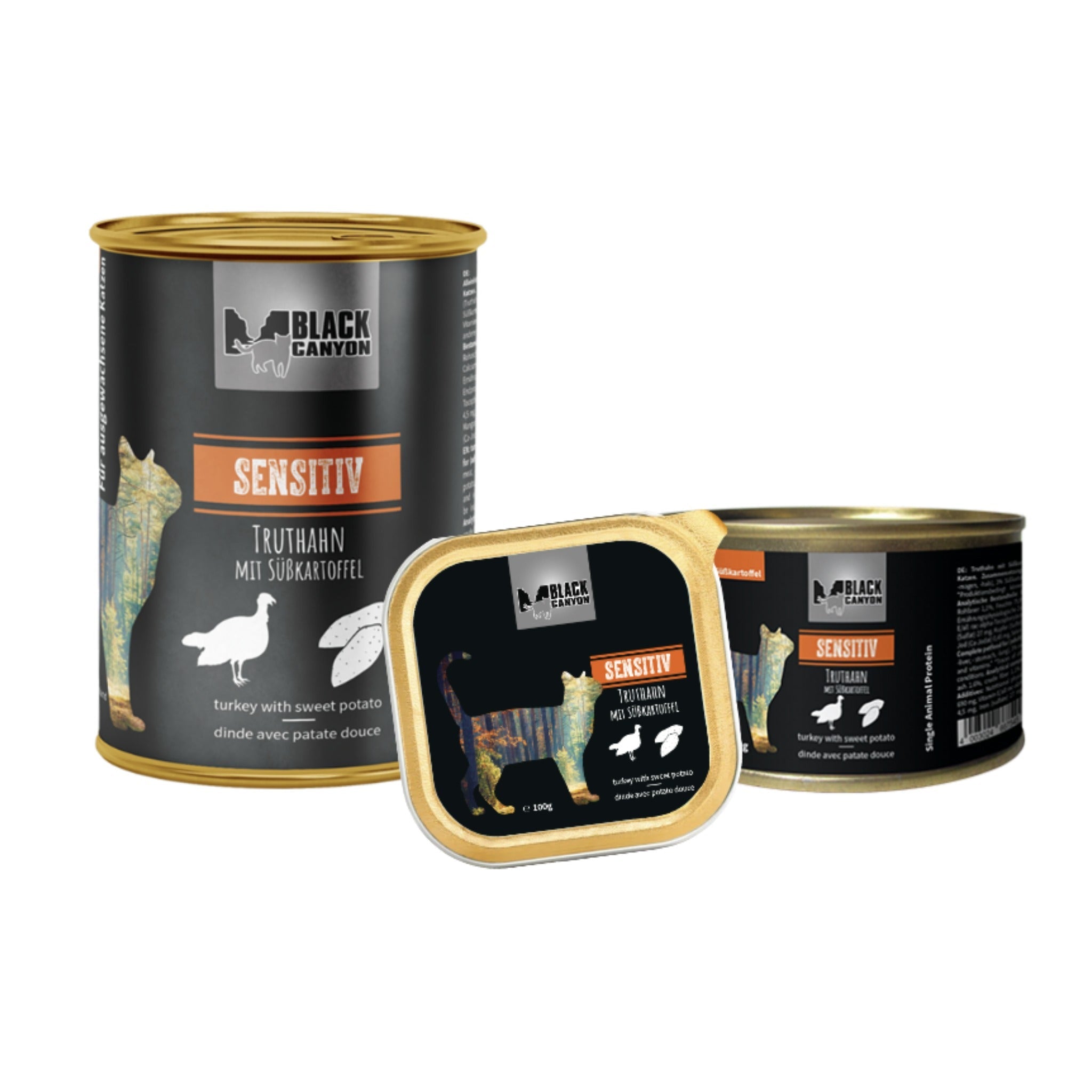 Black Canyon Sensitiv Truthahn & Süßkartoffel - Katzen Nassfutter - Woofshack
