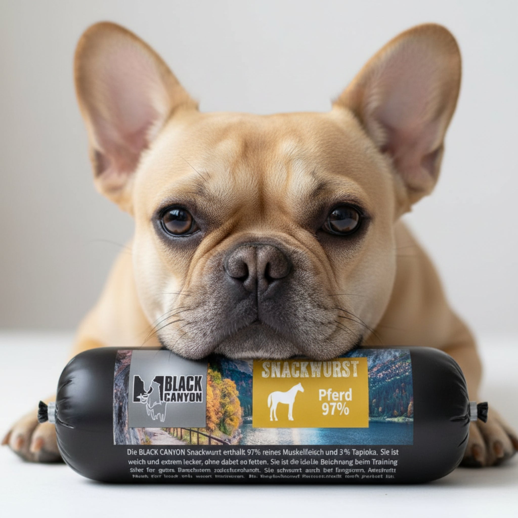 Black Canyon Snackwurst Pferd – Premium Pferdefleisch - Snack für Hunde mit Allergien & Sensibilitäten - Woofshack