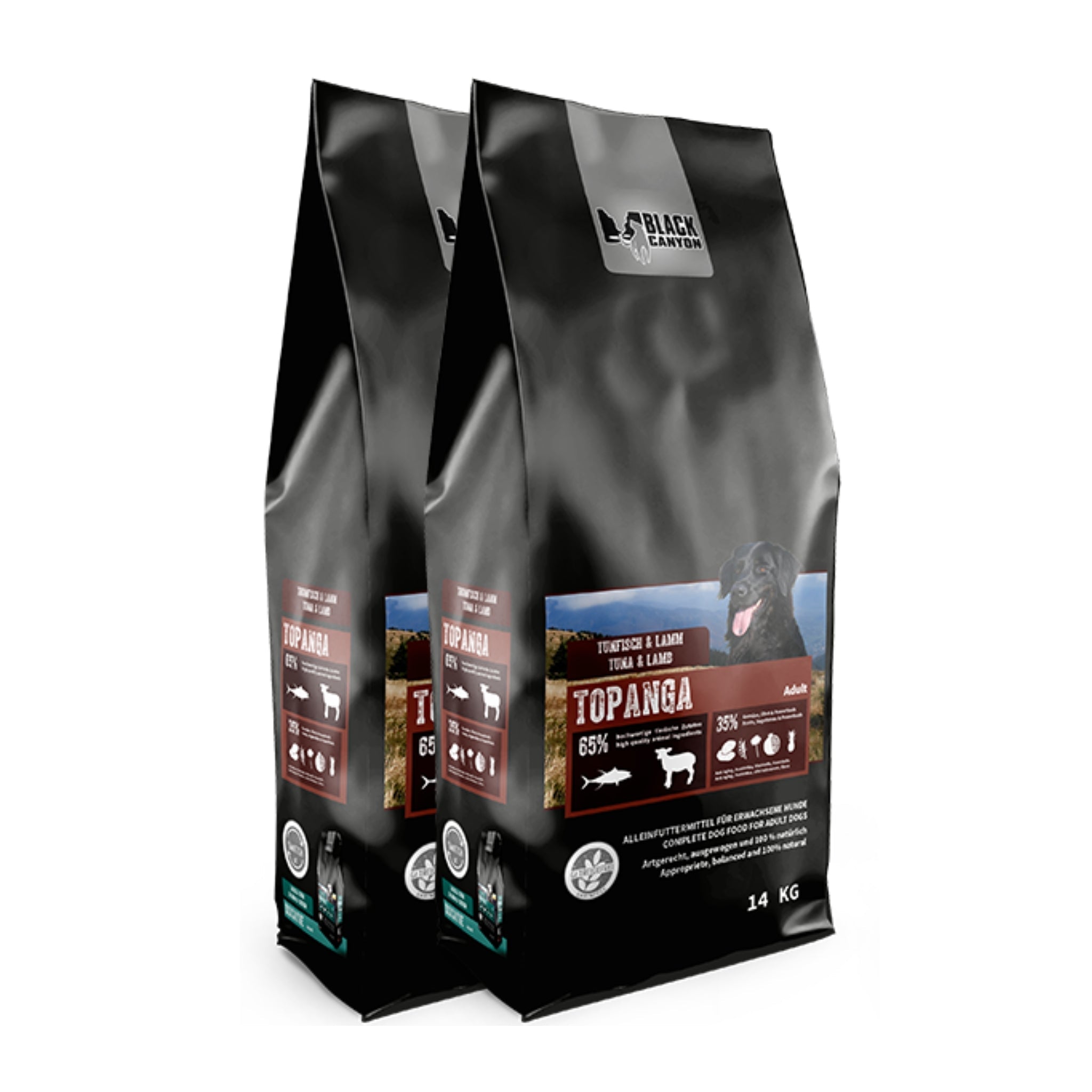 Black Canyon Topanga Hundefutter – Premium Trockenfutter mit Thunfisch & Lamm, getreidefrei für ernährungssensible Hunde - Woofshack