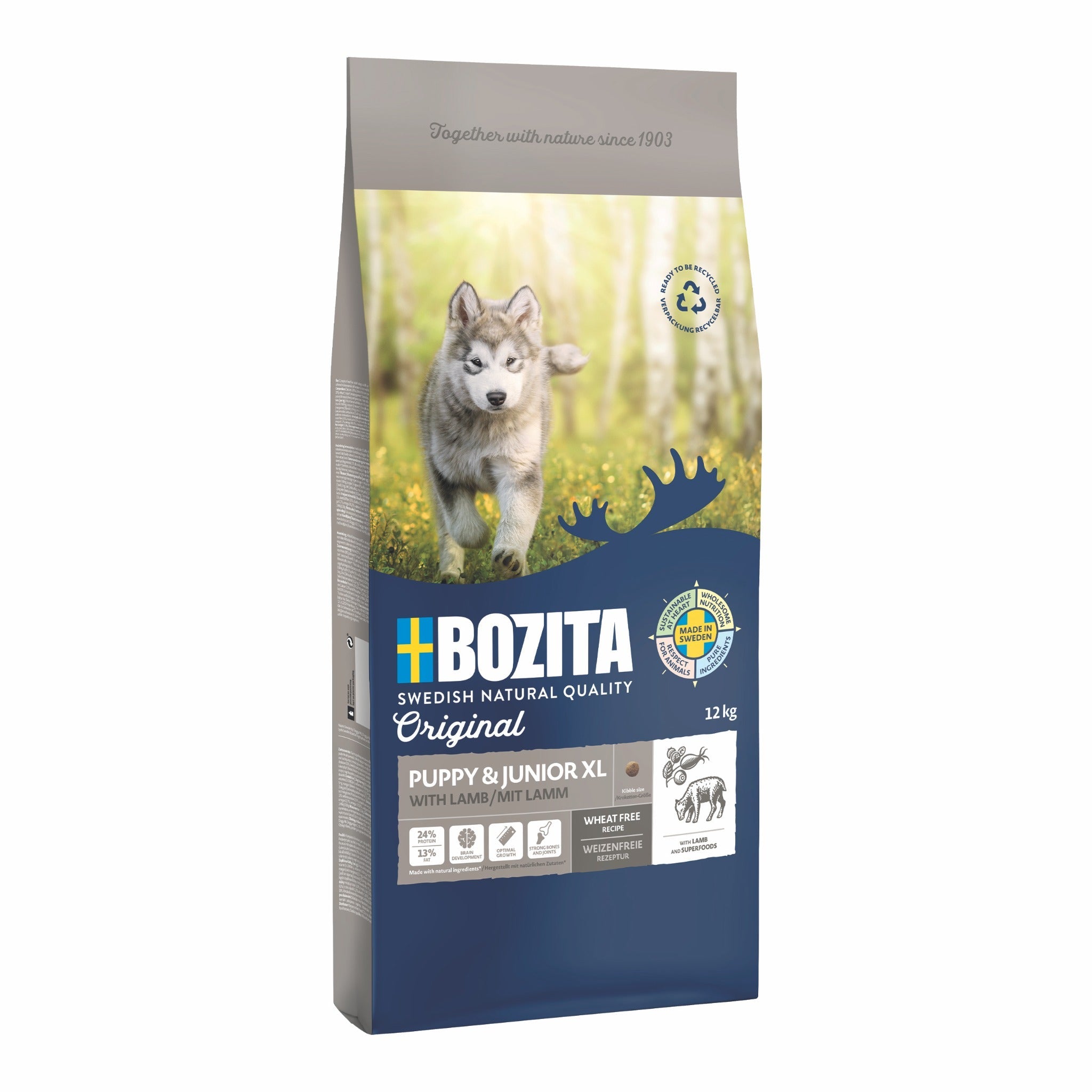 BOZITA Original Puppy & Junior XL Lamm, Welpen Trockenfutter - Woofshack