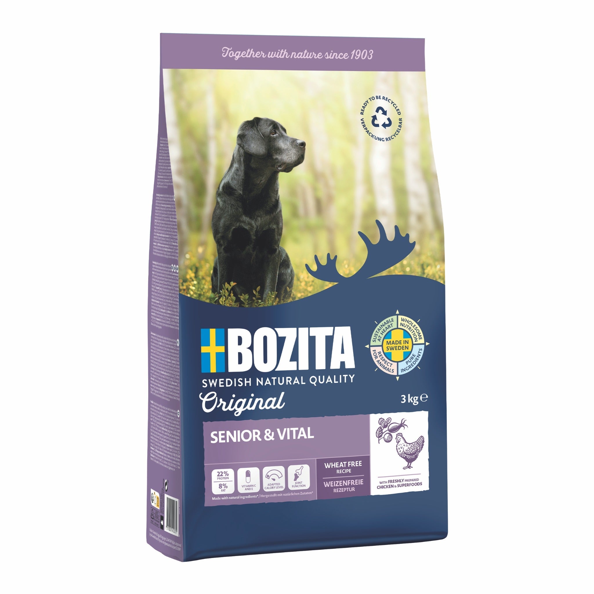 BOZITA Original Senior & Vital Huhn, Hunde Trockenfutter - Woofshack