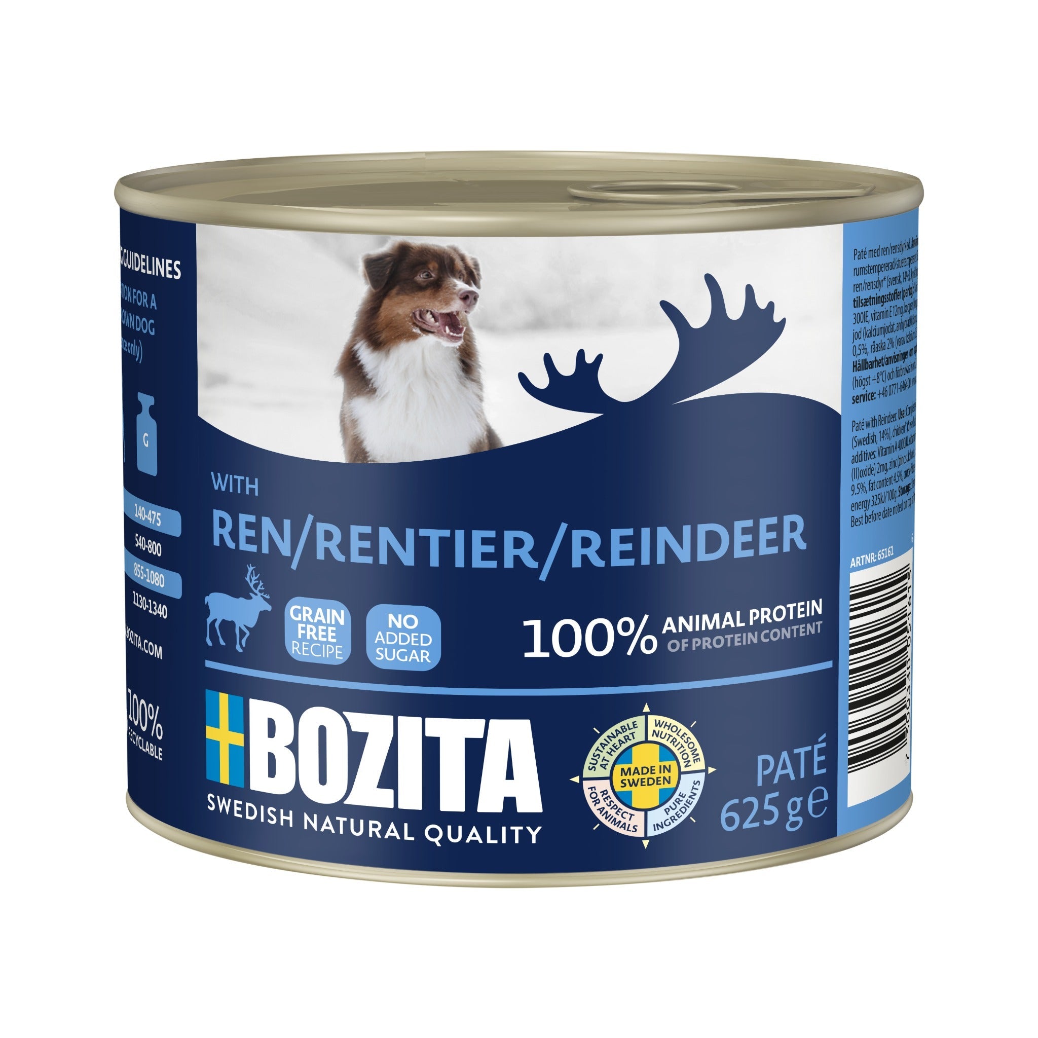 BOZITA Paté mit Rentier, Hunde Nassfutter - Woofshack