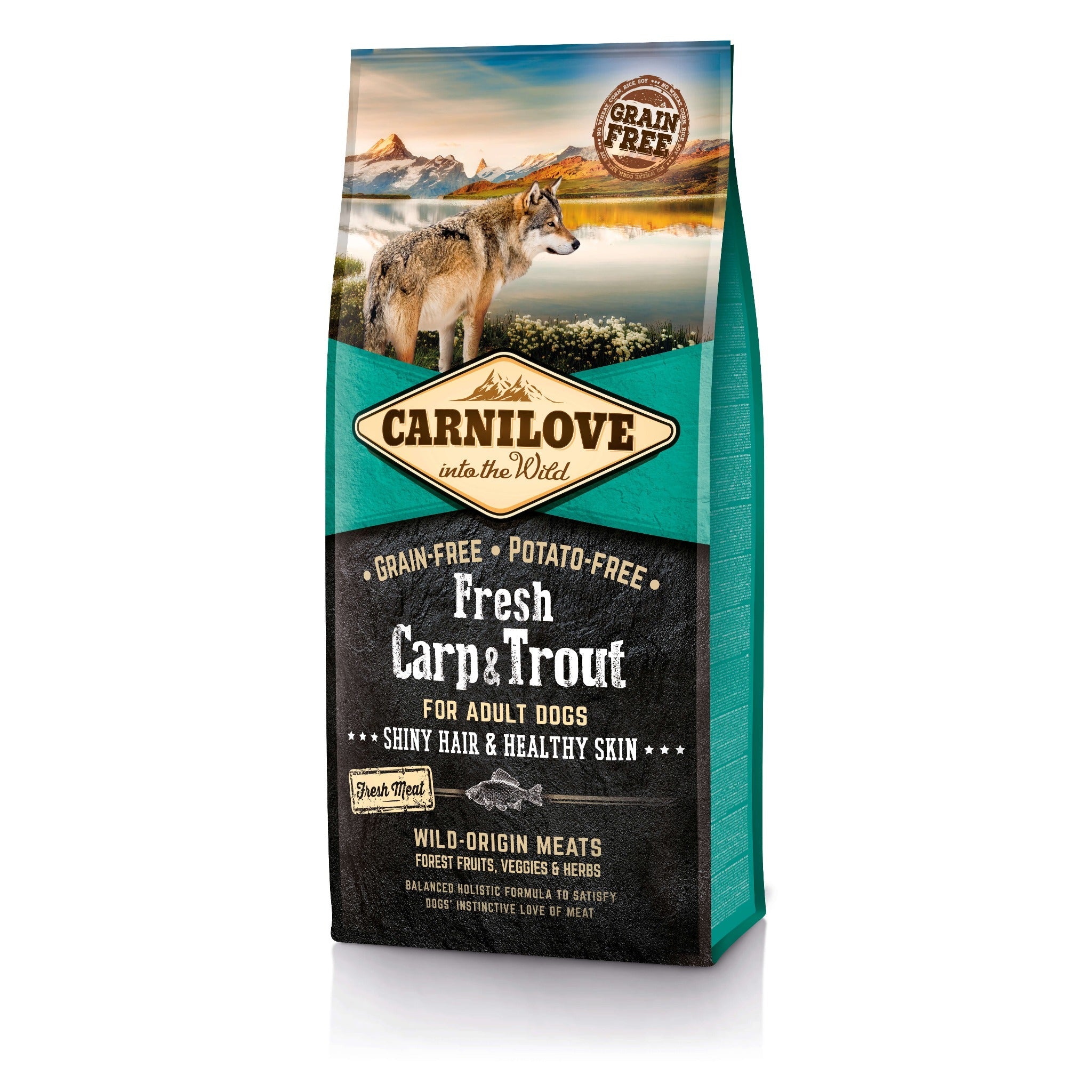 Carnilove Dog Adult Trockenfutter, Fresh Carp & Trout - Woofshack