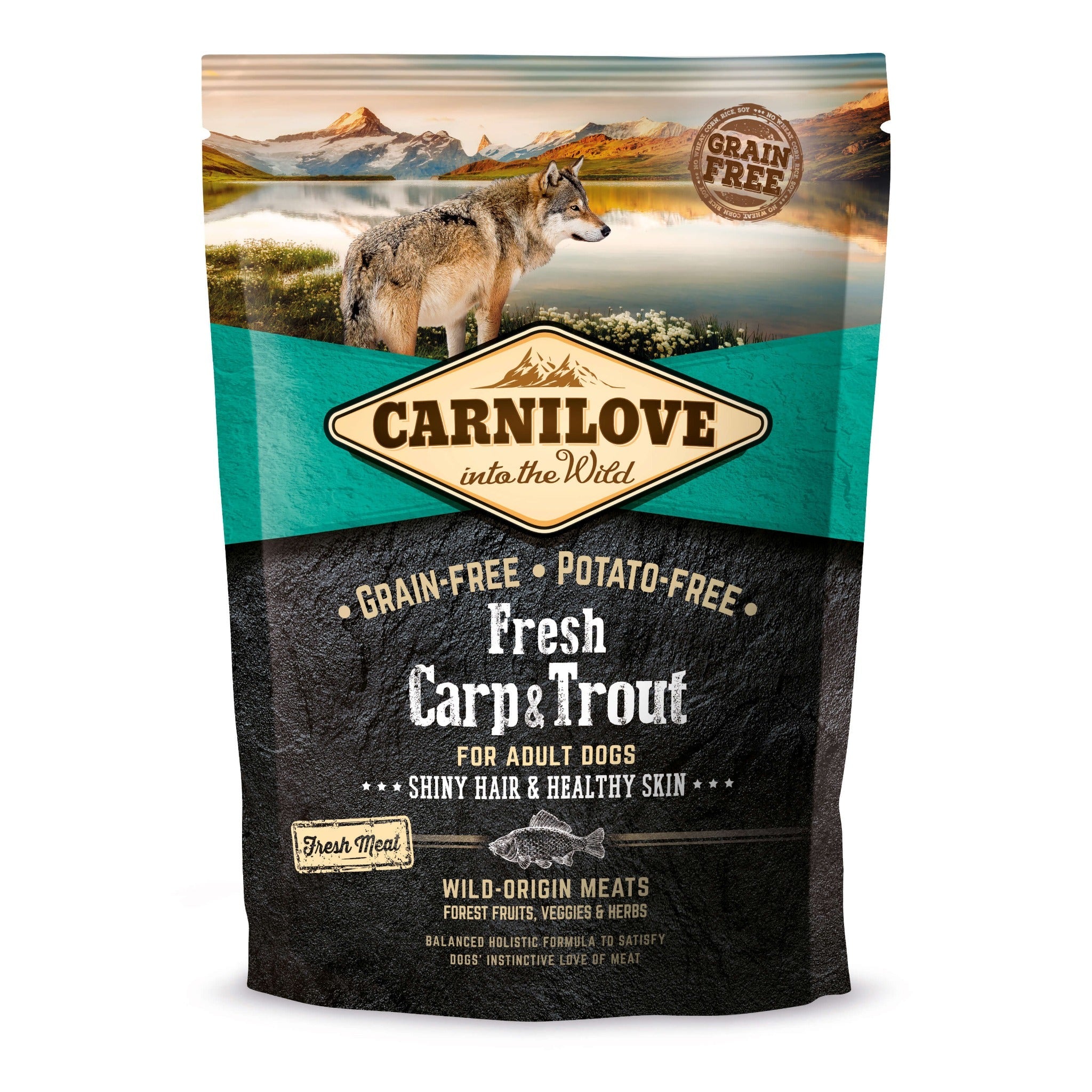 Carnilove Dog Adult Trockenfutter, Fresh Carp & Trout - Woofshack