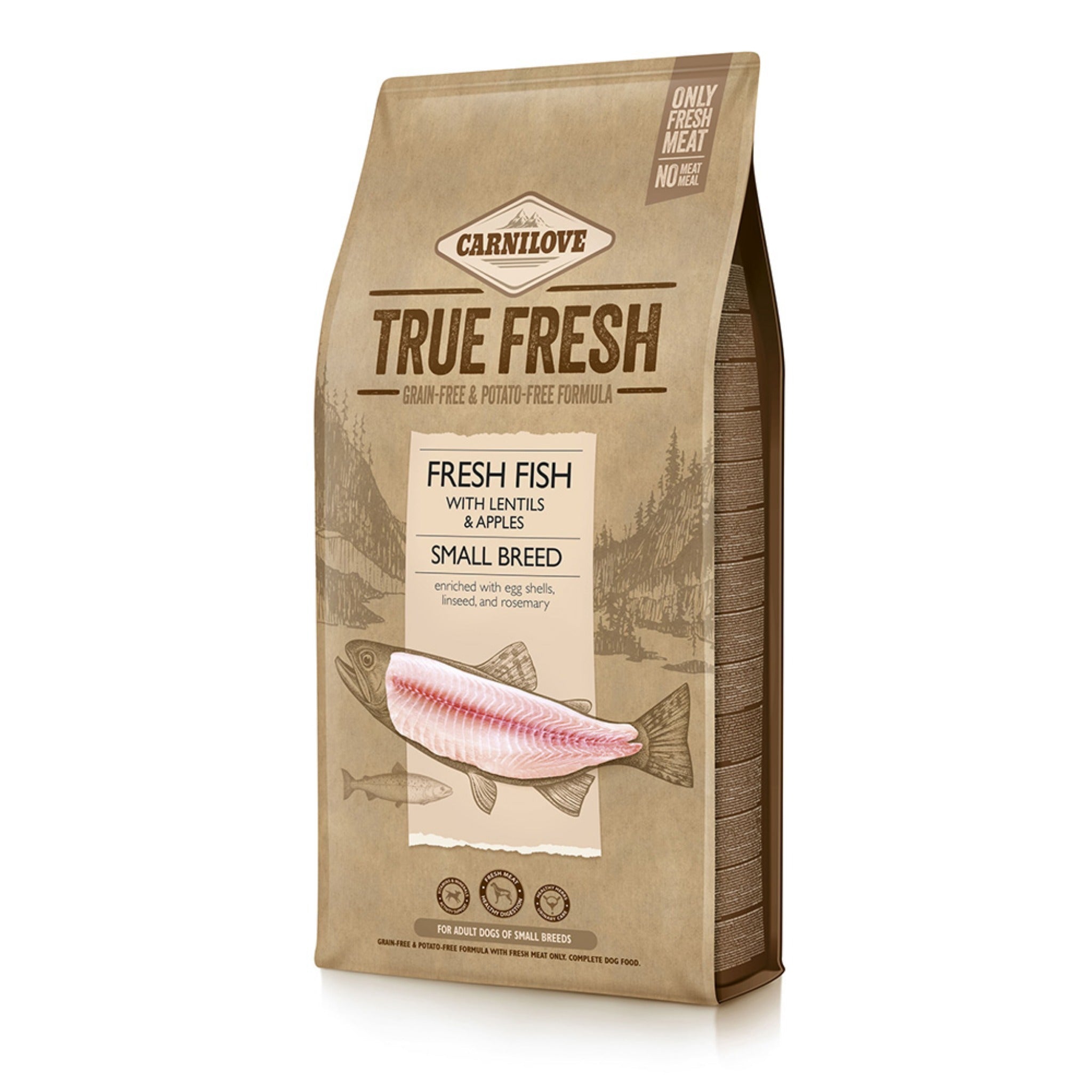 Carnilove Dog Adult True Fresh - Fresh Fish Small Breed, Hunde Trockenfutter - Woofshack