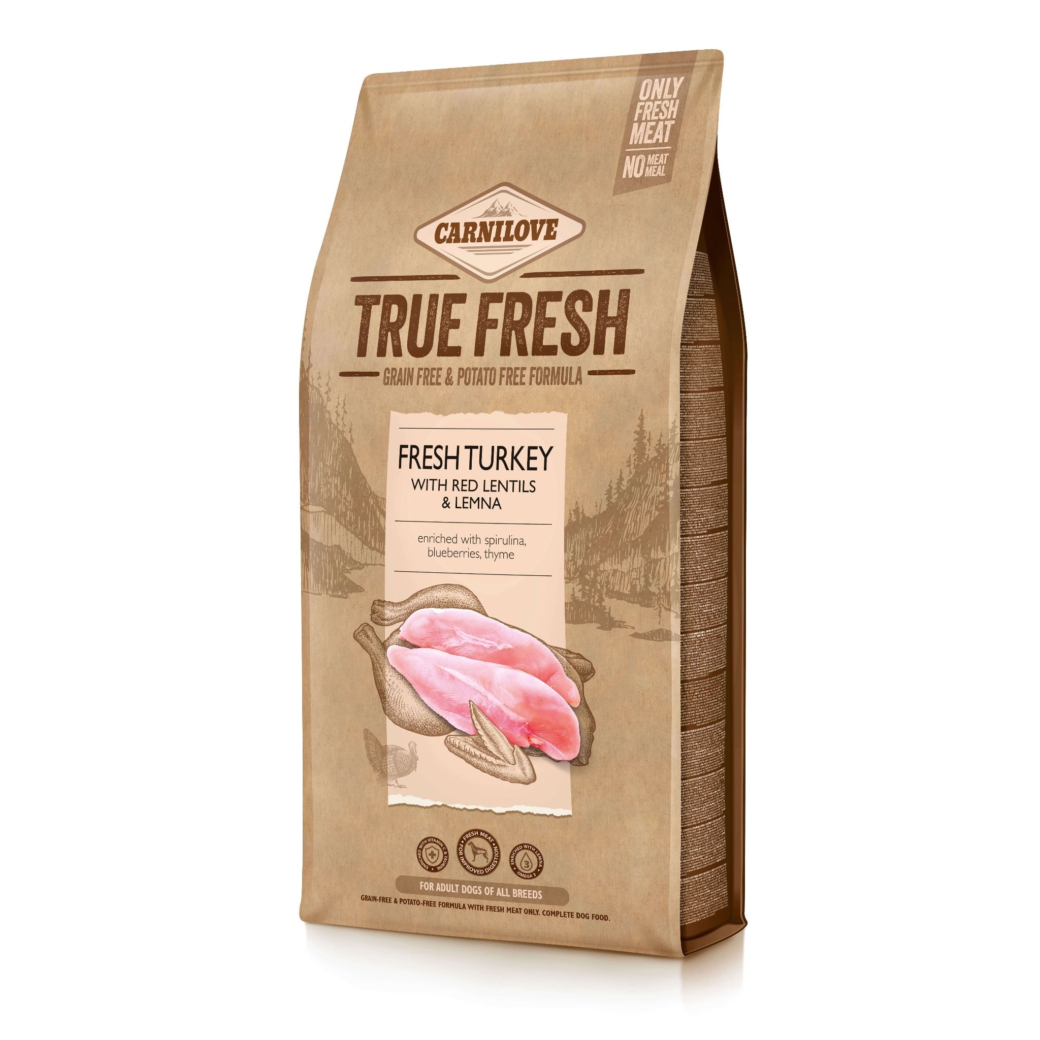 Carnilove Dog Adult True Fresh - Fresh Turkey, Hunde Trockenfutter - Woofshack
