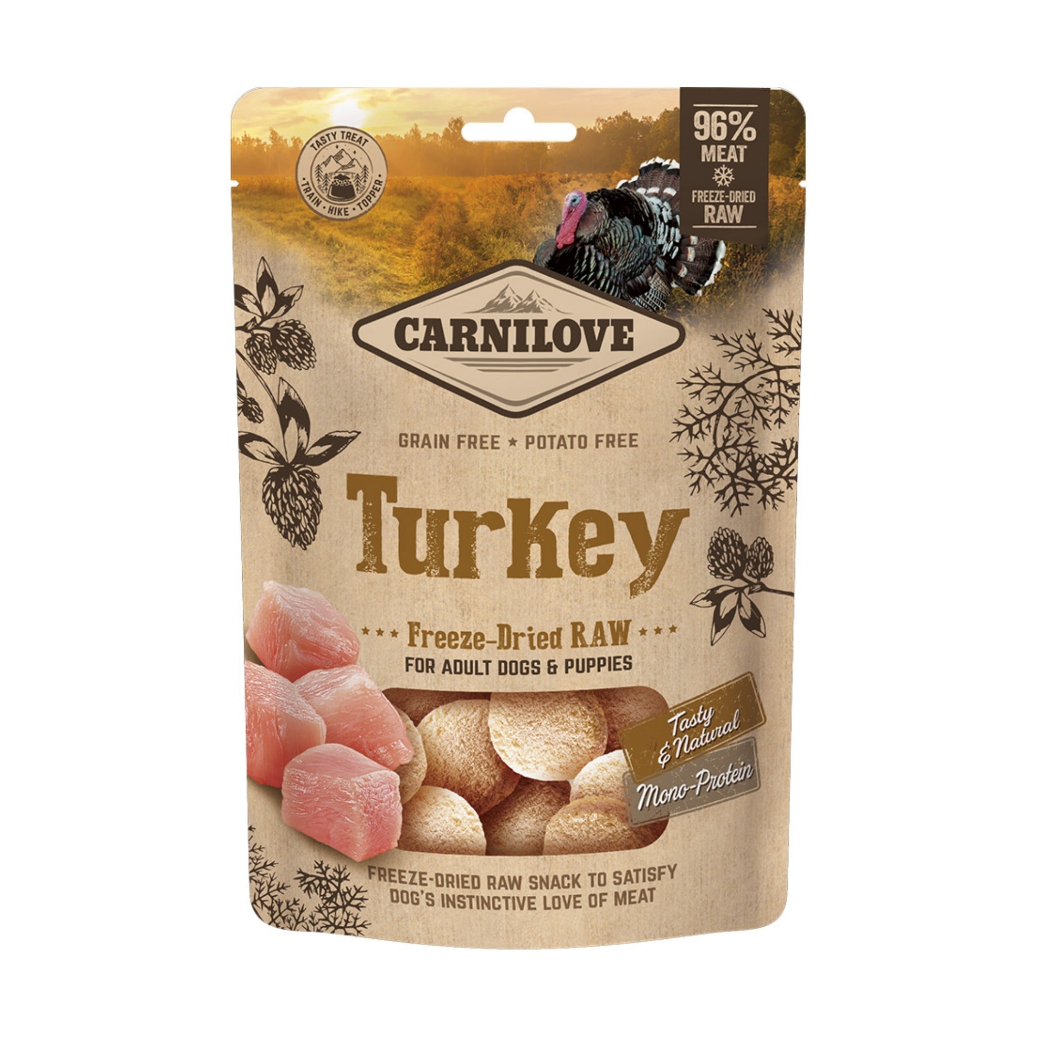 Carnilove Dog Freeze - Dried Raw Snack Turkey - Hundesnack - Woofshack