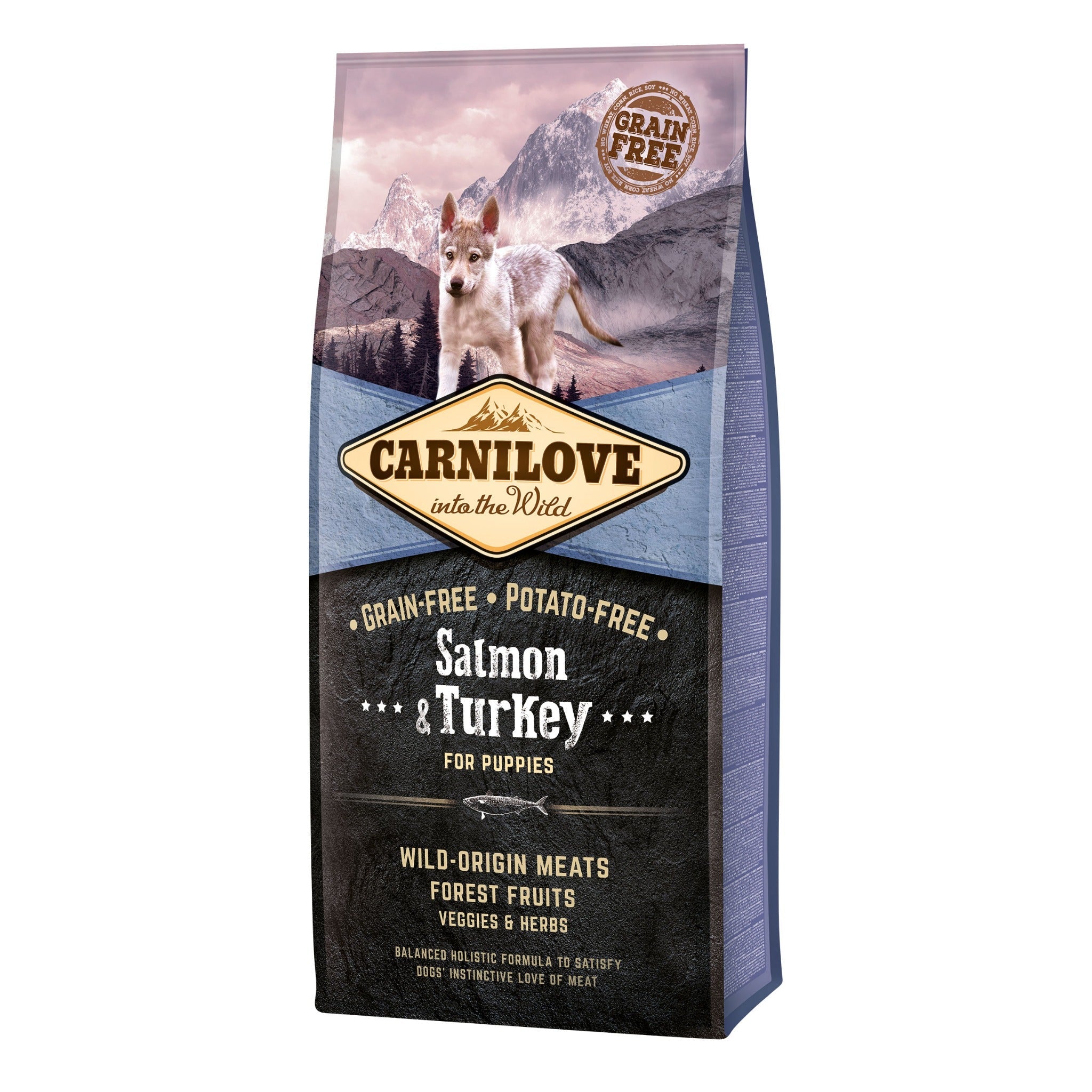 Carnilove Dog Puppy Trockenfutter, Salmon & Turkey - Woofshack