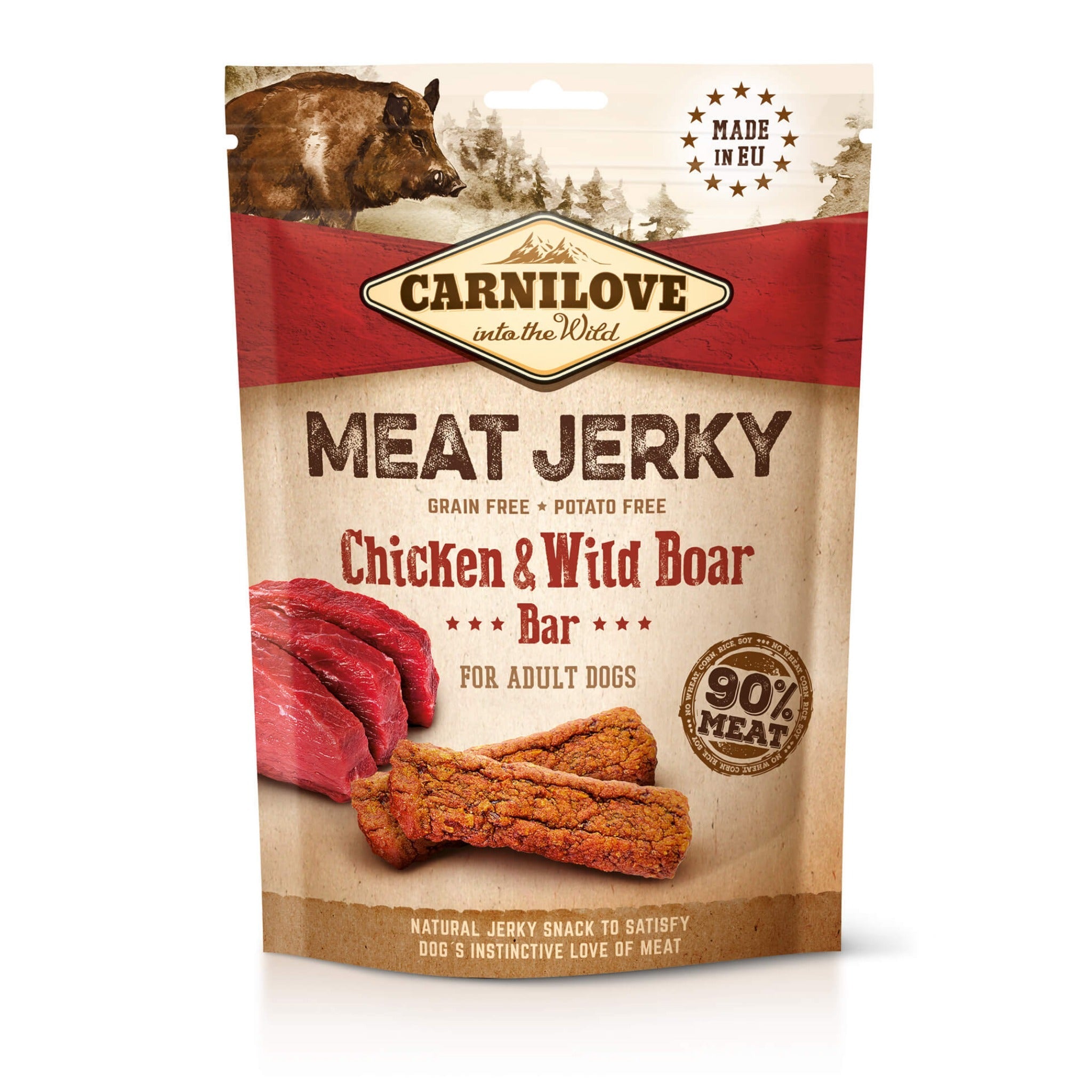 Carnilove Meat Jerky Chicken & Wild Boar Bar - Hundesnack - Woofshack
