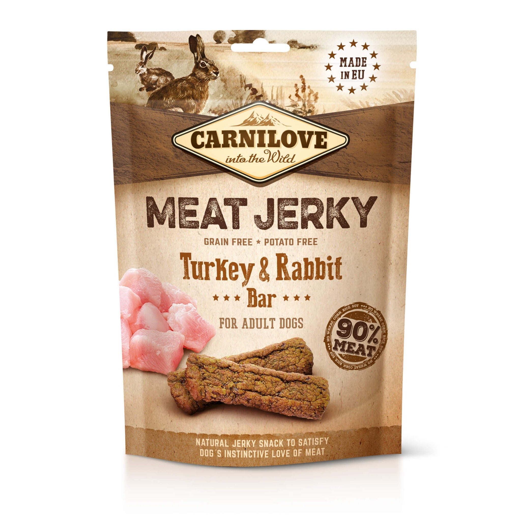 Carnilove Meat Jerky Turkey & Rabbit Bar - Hundesnack - Woofshack