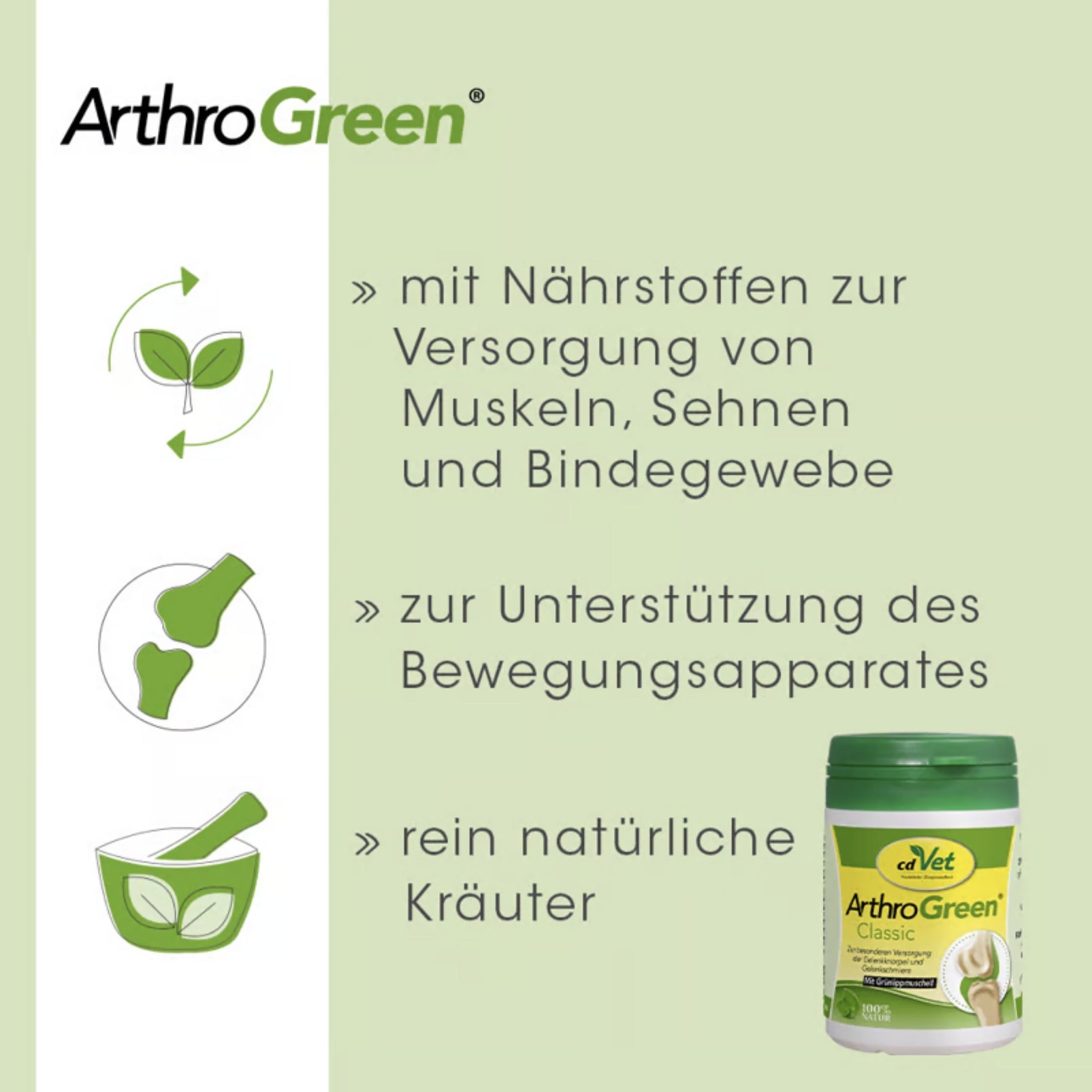 cdVet ArthroGreen Classic für Hunde - Woofshack