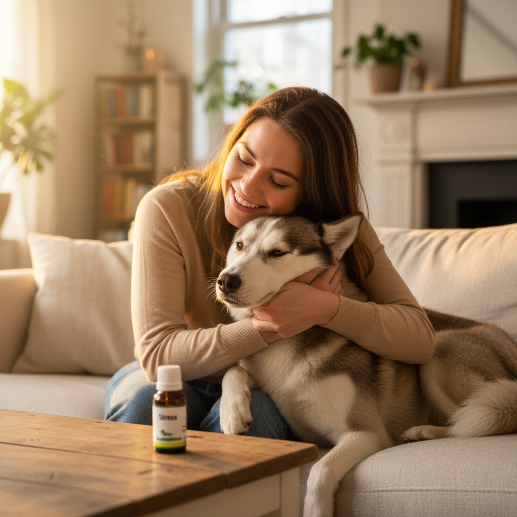 cdVet Bio - Bachblüten Stress – Natürliche Beruhigung für Hunde, Katzen & Pferde bei Nervosität, Angst & Stresssituationen - Woofshack
