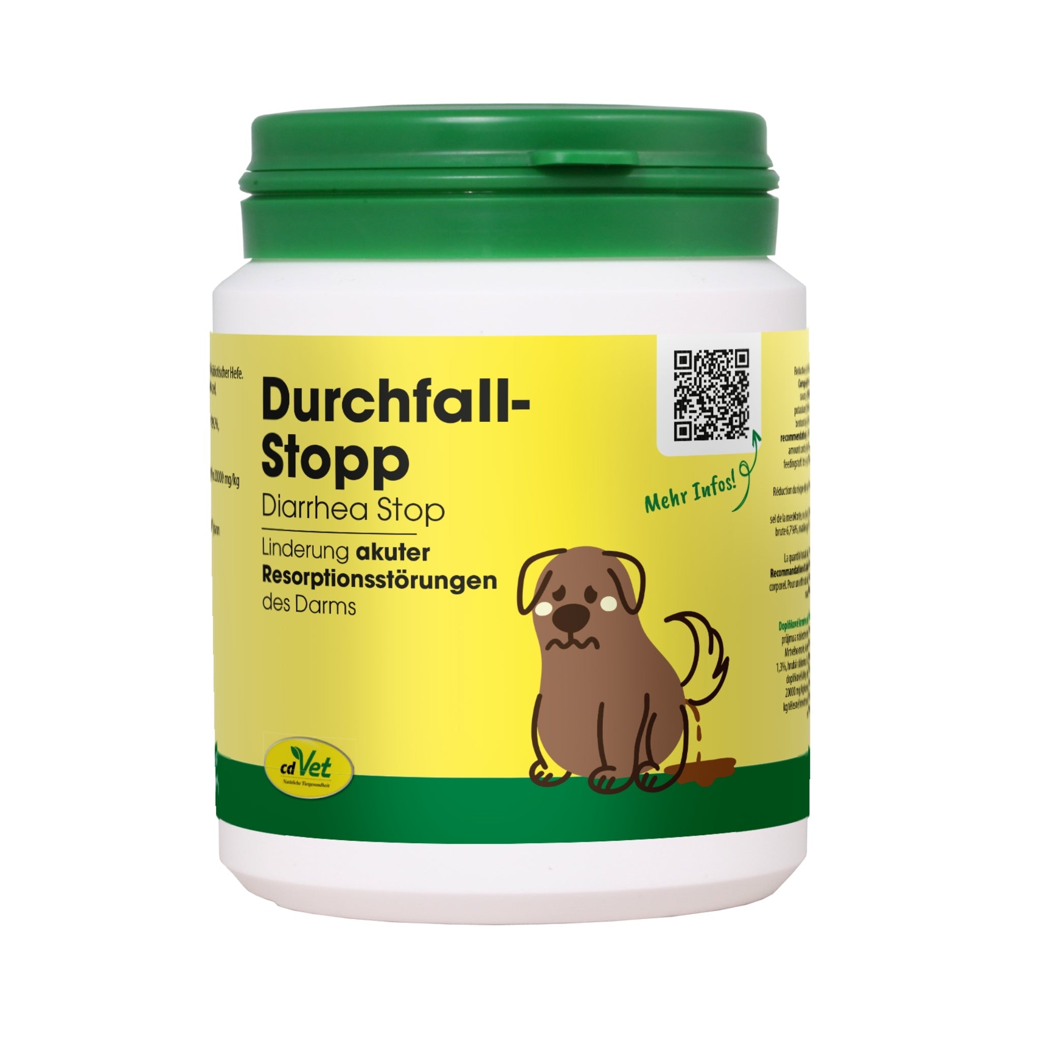 cdVet Durchfall Stopp – Natürliche Soforthilfe bei Durchfall für Hunde & Katzen | Stabilisiert die Darmflora schnell & sanft - Woofshack