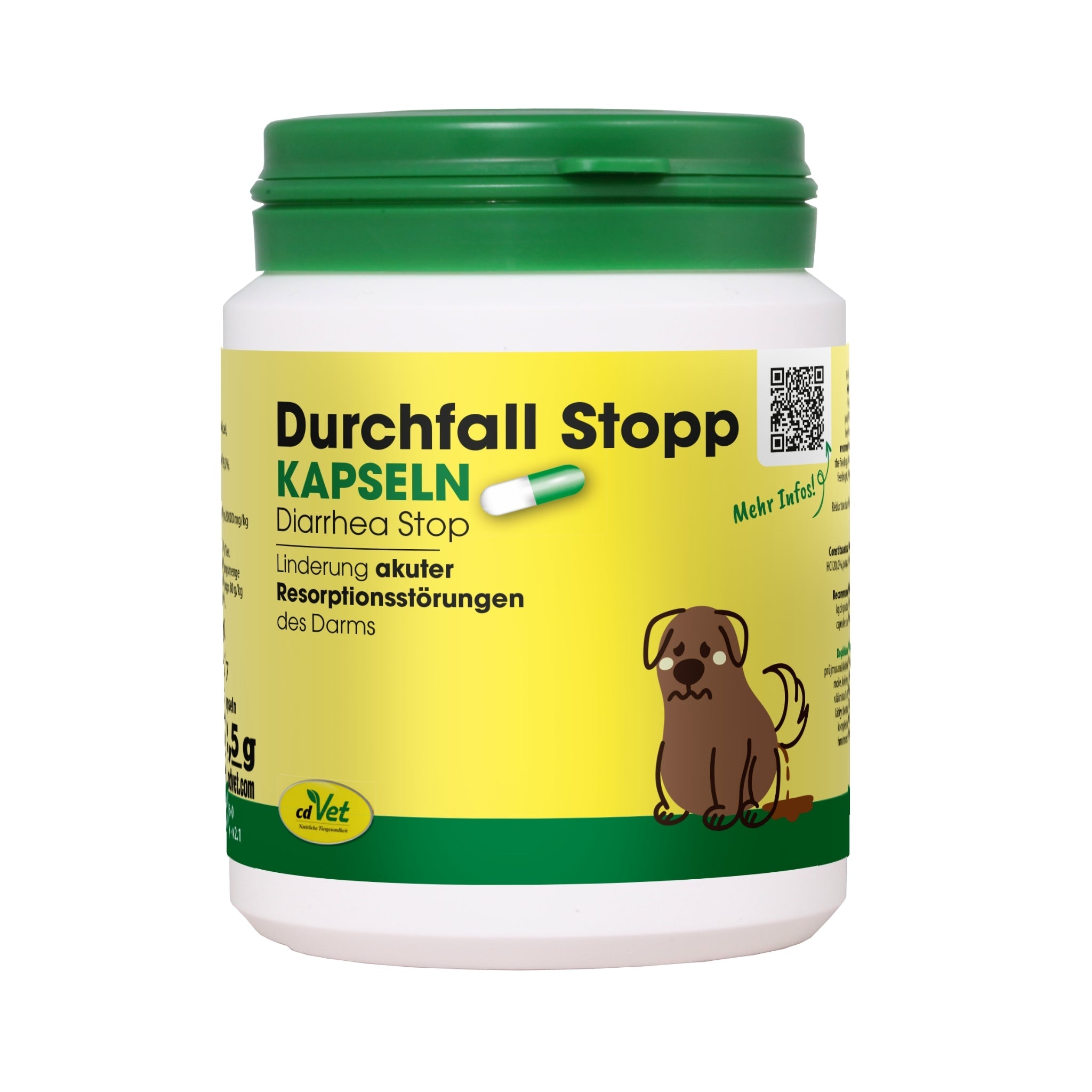 cdVet Durchfall Stopp – Natürliche Soforthilfe bei Durchfall für Hunde & Katzen | Stabilisiert die Darmflora schnell & sanft - Woofshack